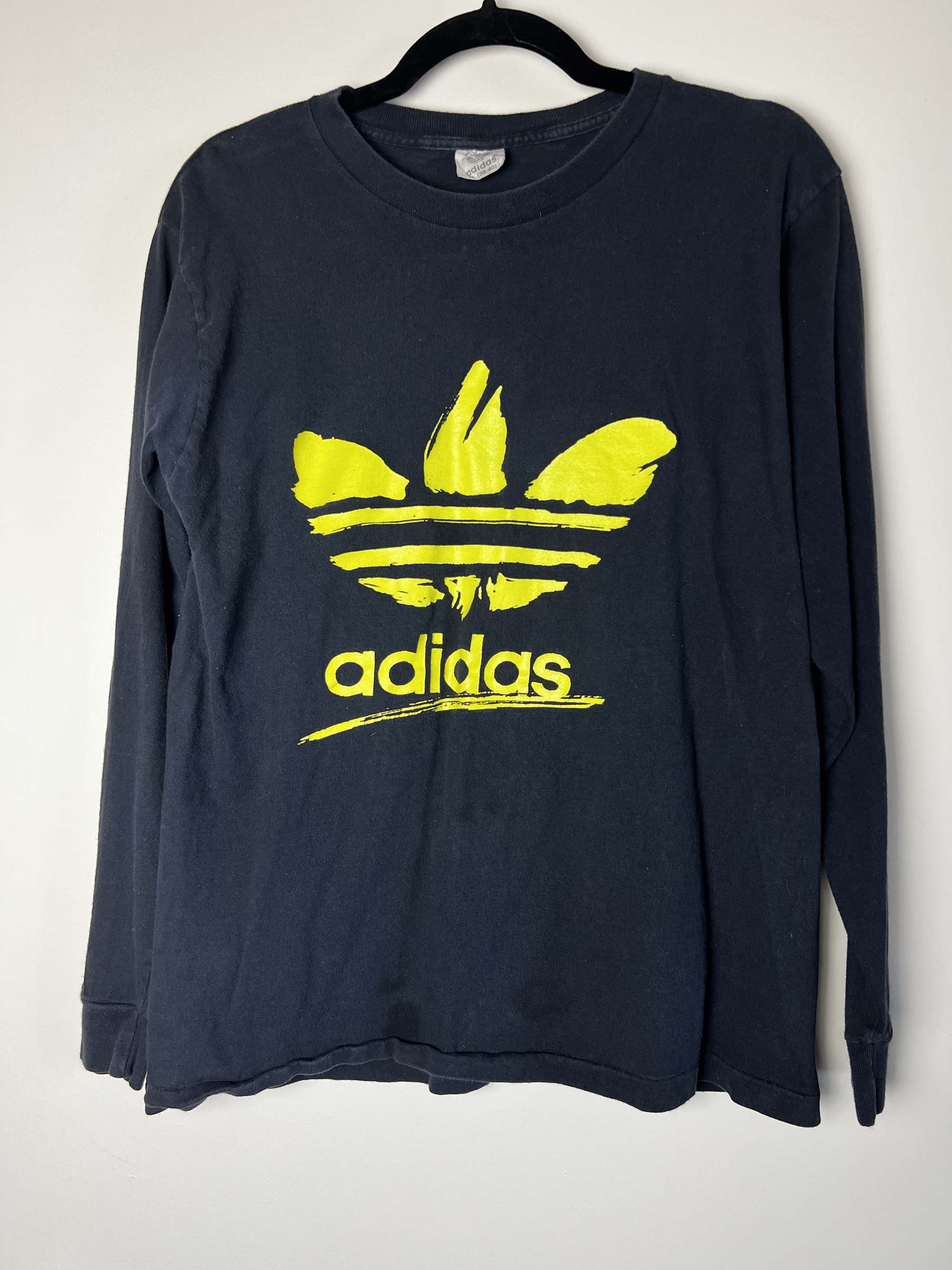 Adidas Vintage 1980's Adidas Trefoil Logo Long Sleeve Shirt Size US M / EU 48-50 / 2 - 3 Thumbnail