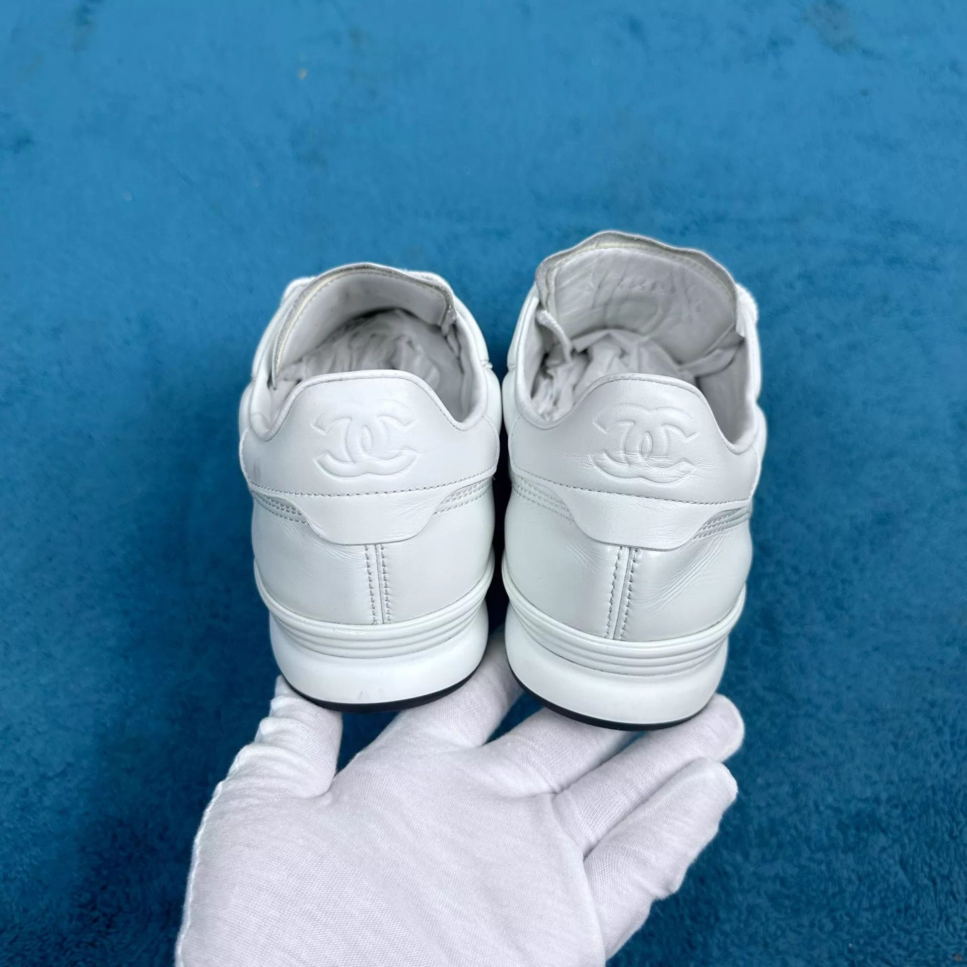 Chanel Chanel 25S White Deauville Trainer 39 Size US 8.5 / EU 41-42 - 4 Thumbnail