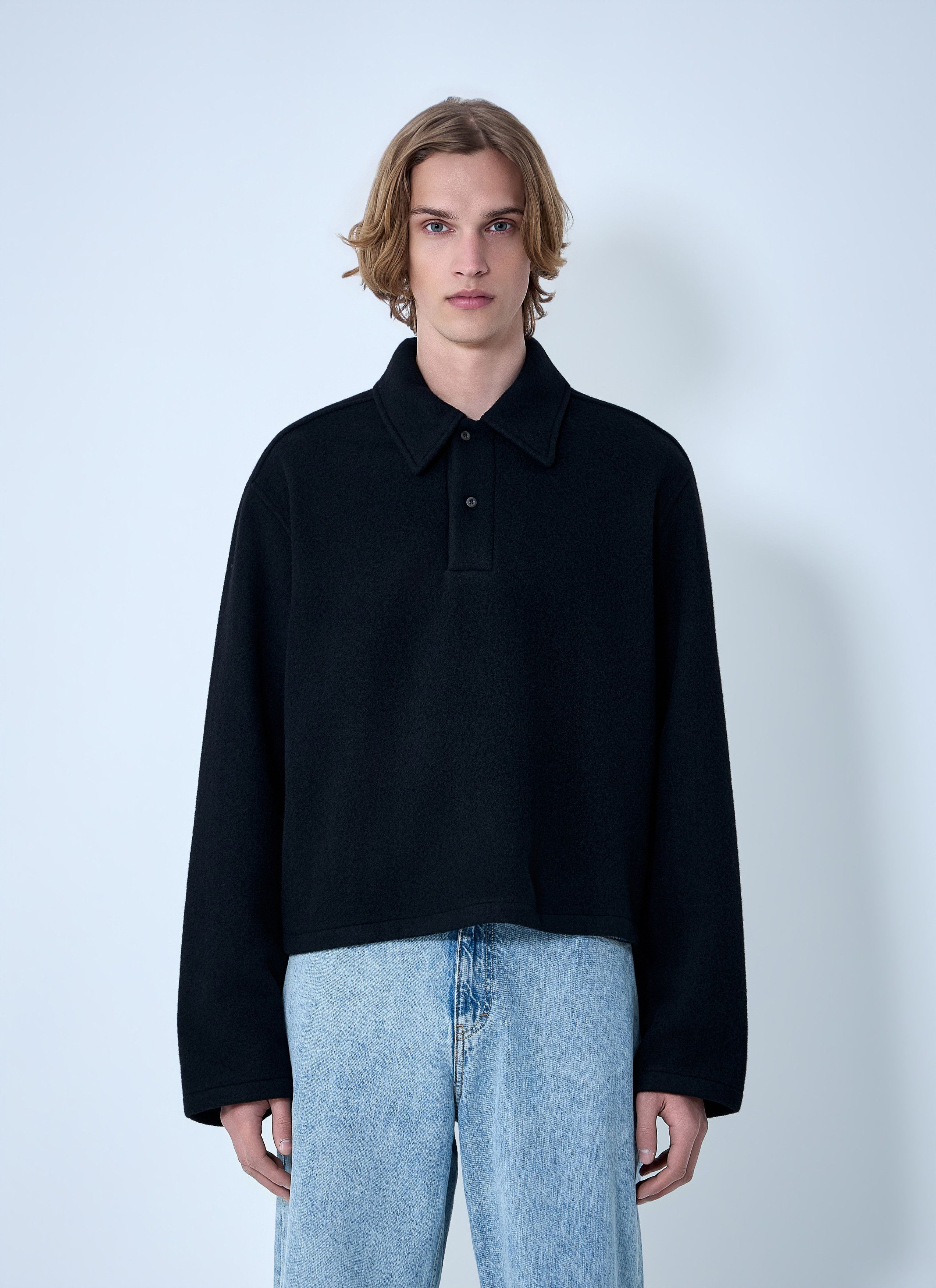 RIER Wool Blend Polo Sweater Size S / US 4 / IT 40 - 1 Thumbnail