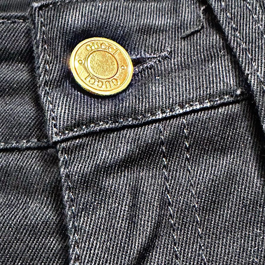 Gucci Authentic Gucci Tom Ford Black Bondage Denim Size 27" / US 4 / IT 40 - 2 Thumbnail