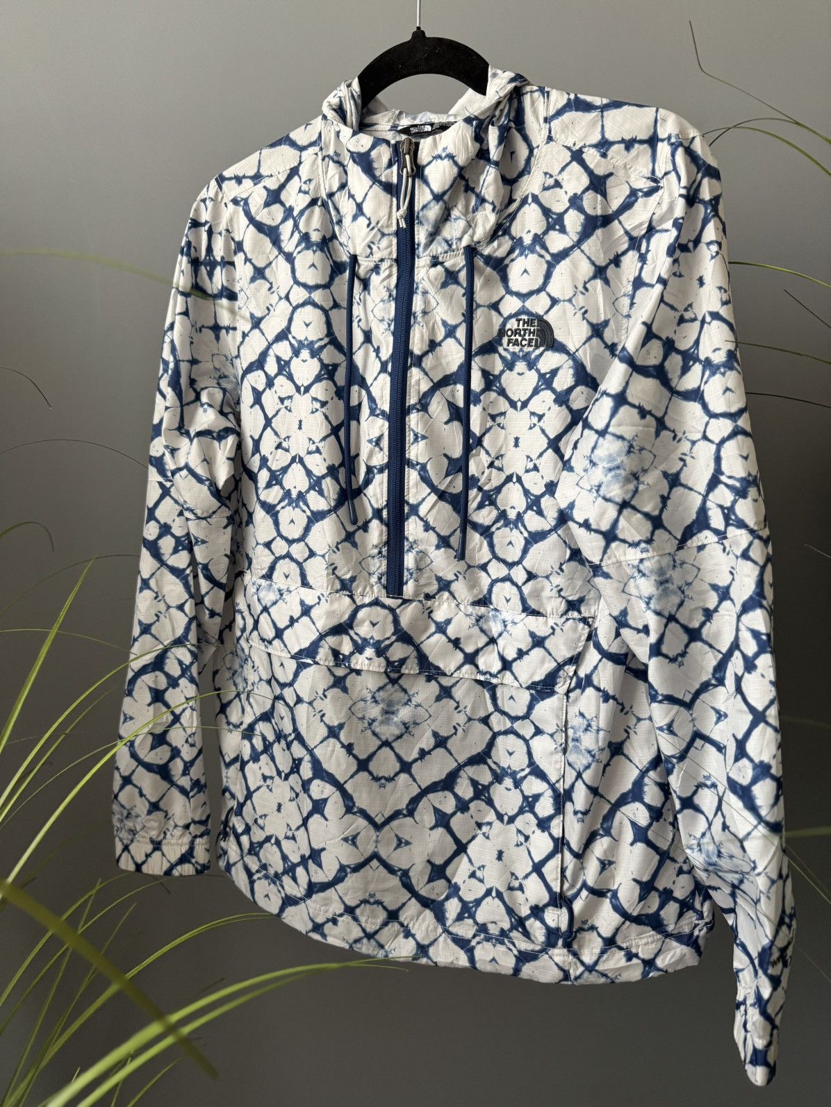 The north face windwall anorak tie dye