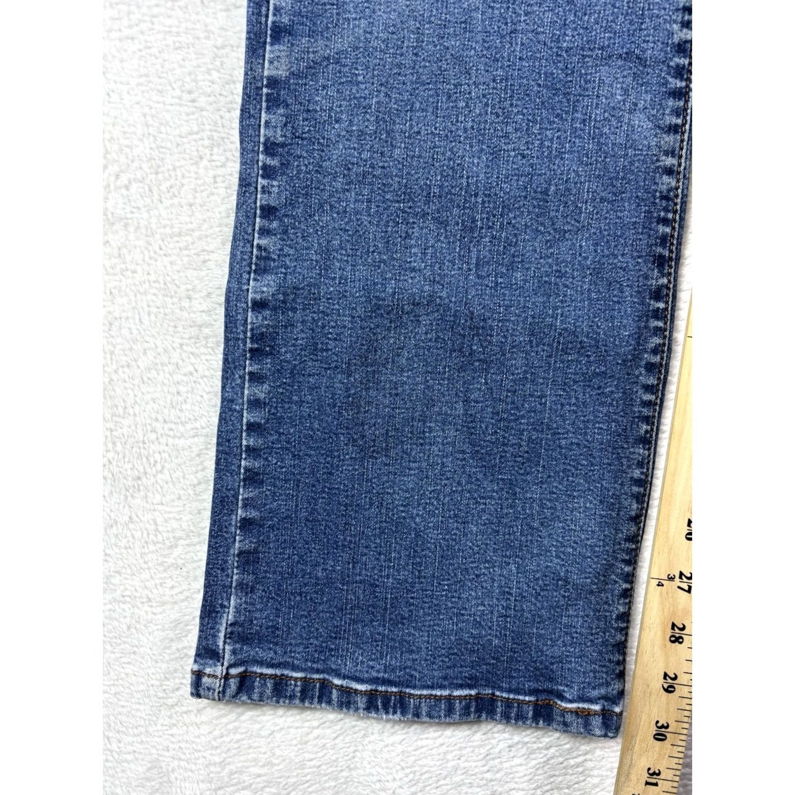 Levi's Levi's 512 Jeans Women's Slim Straight Blue Cotton Denim 8 Regular Button Zipper 5-Pocket Design Size 30" / US 8 / IT 44 - 4 Thumbnail