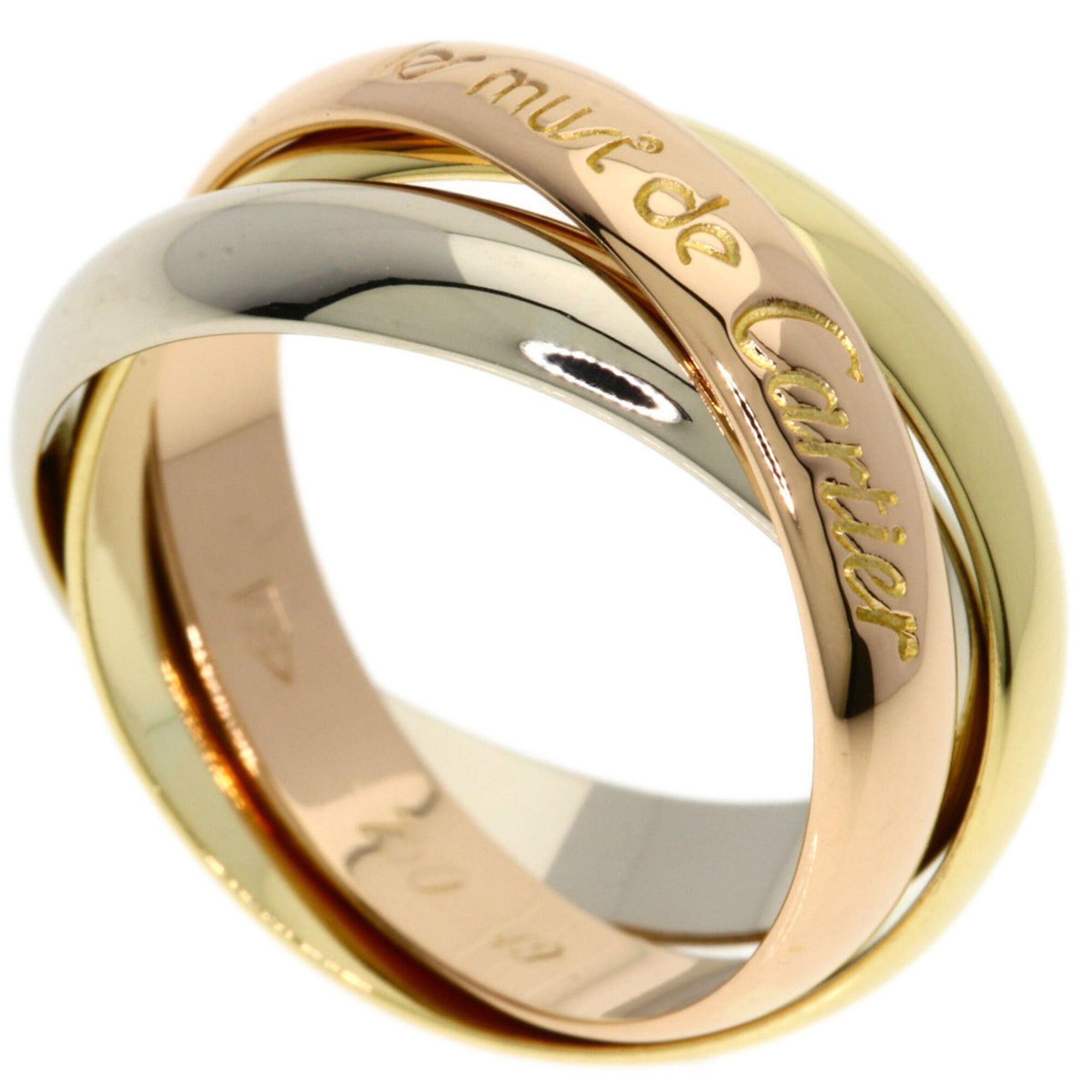 Cartier Cartier 3-color #49 ring in 18K yellow gold/18K rose white gold for women. Size ONE SIZE - 1 Thumbnail