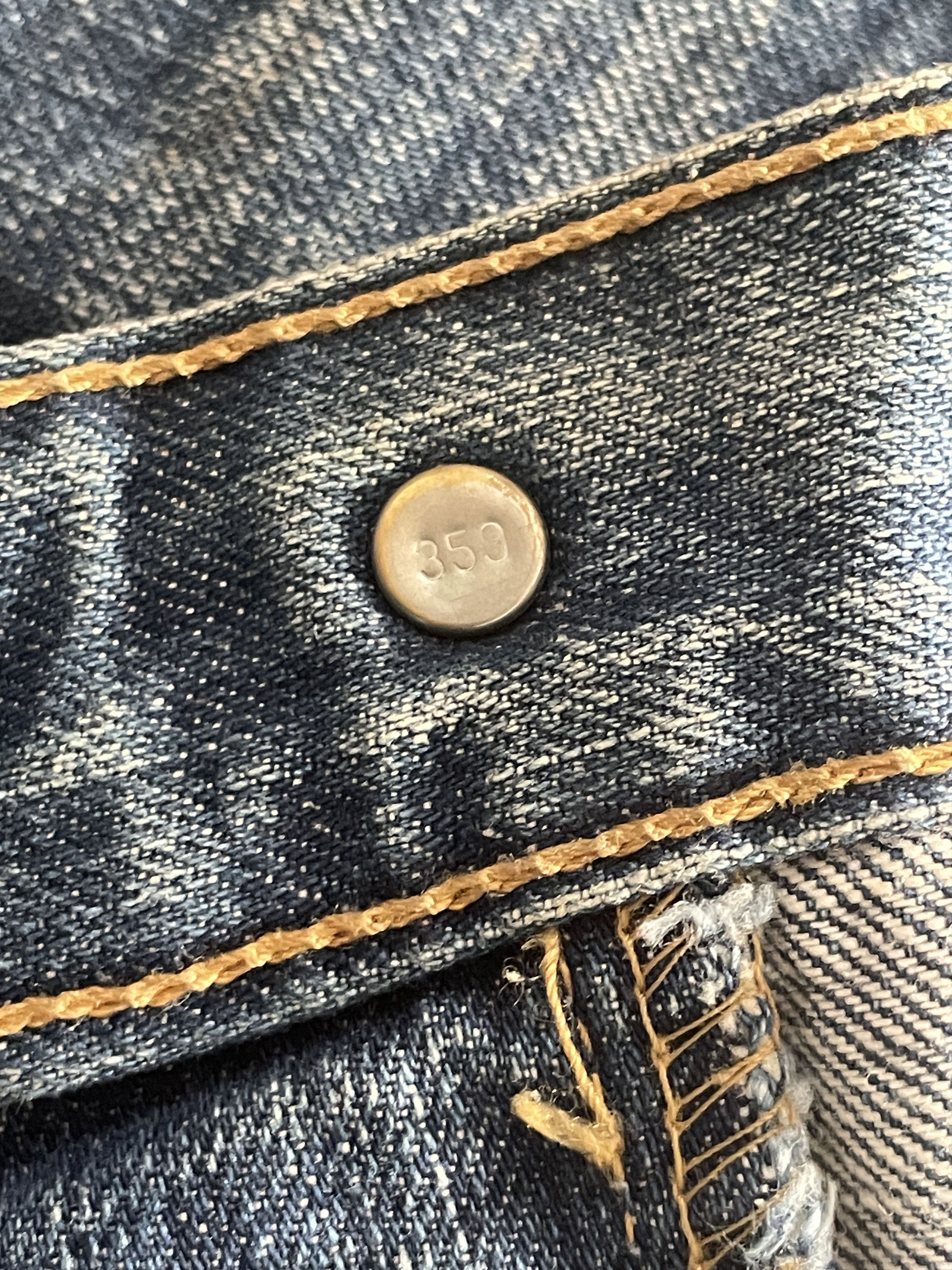 Levi's 00s Levis 501 Jeans W34 Distressed Faded Button Fly Denim Size US 34 / EU 50 - 5 Thumbnail