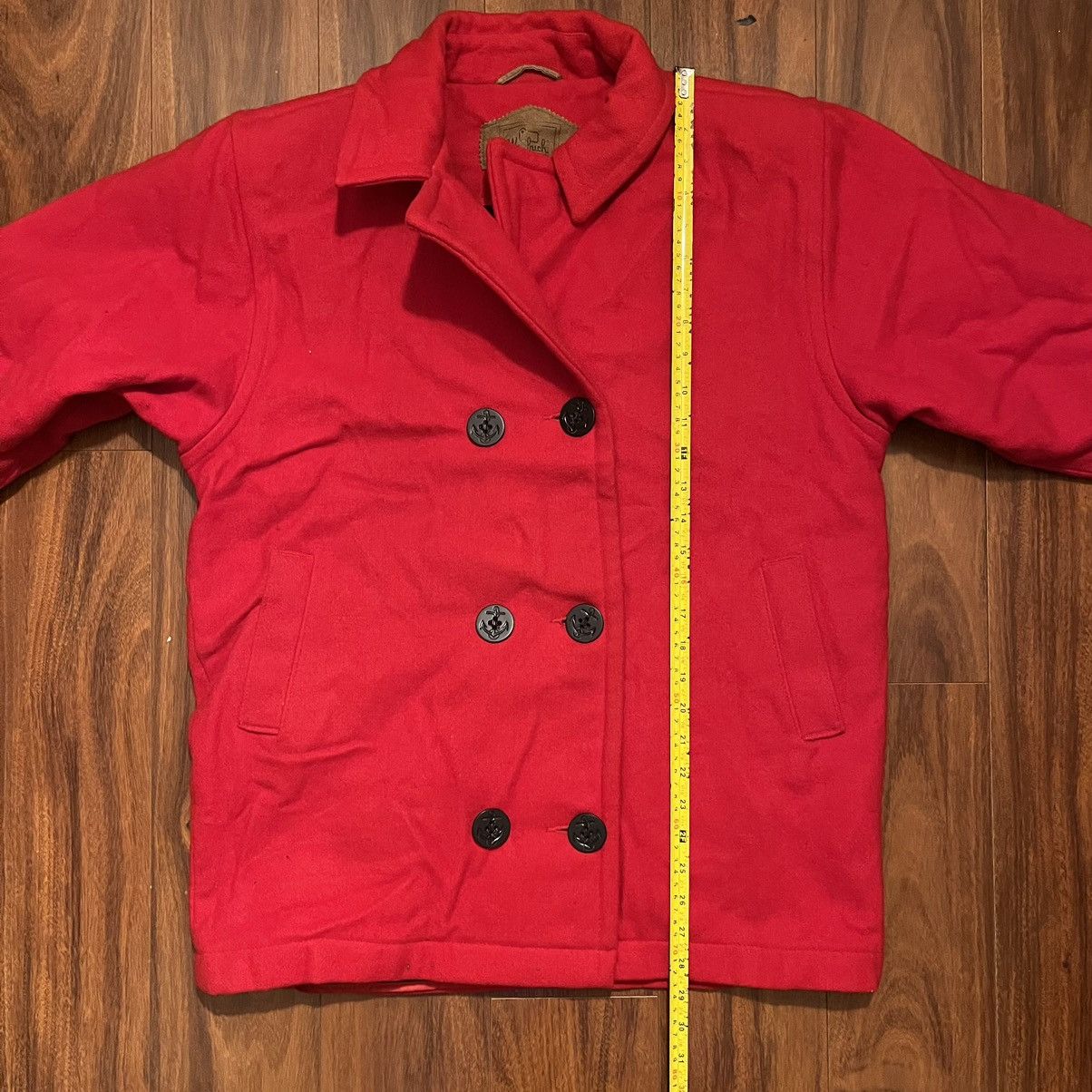 Vintage Vintage Woolrich Wool Double Breasted pea Coat Jacket small Size S / US 4 / IT 40 - 2 Thumbnail