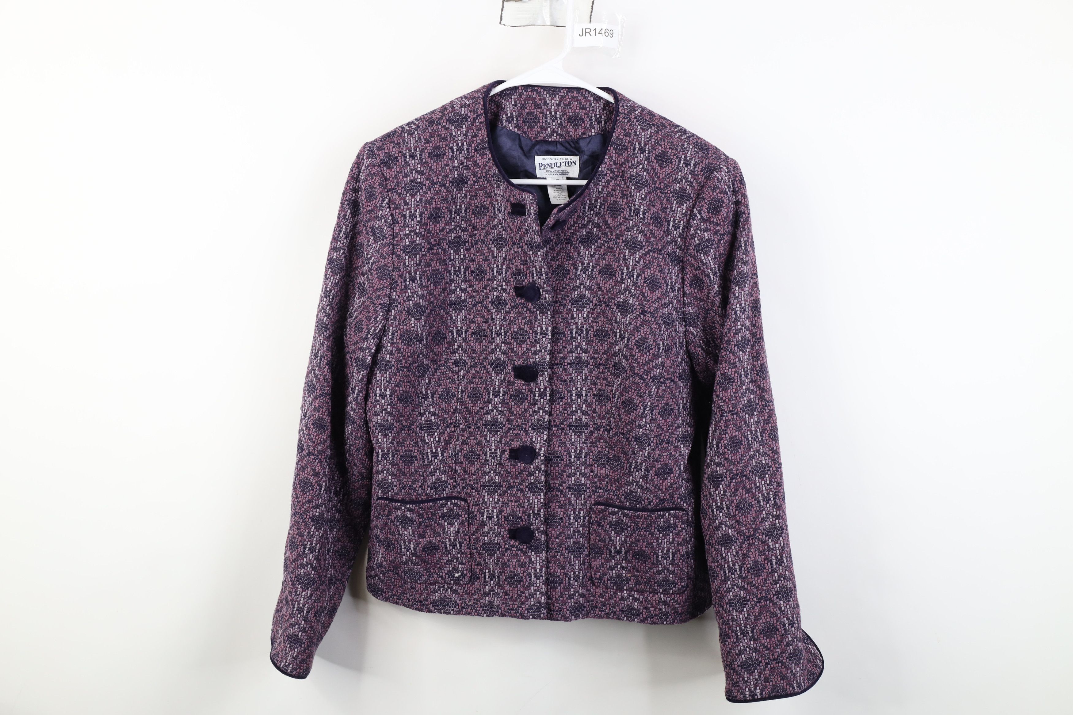 Pendleton Vintage 90s Pendleton Evening Suit Blazer Jacket Purple Size XXL / US 16-18 / IT 52-54 - 1 Thumbnail