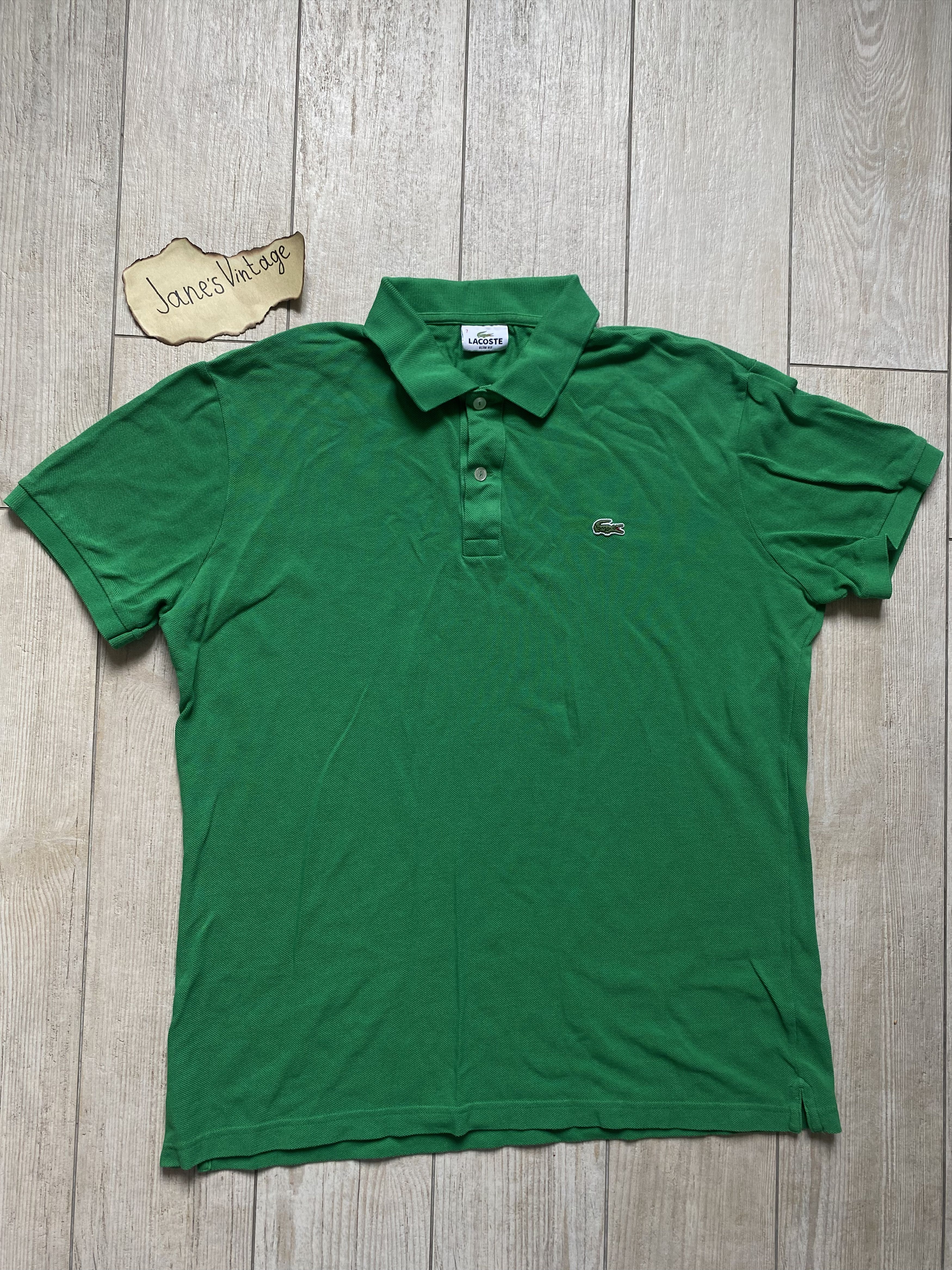 Lacoste Lacoste Polo Shirt – Green, Size 7 (Model F8330) Size US L / EU 52-54 / 3 - 1 Thumbnail
