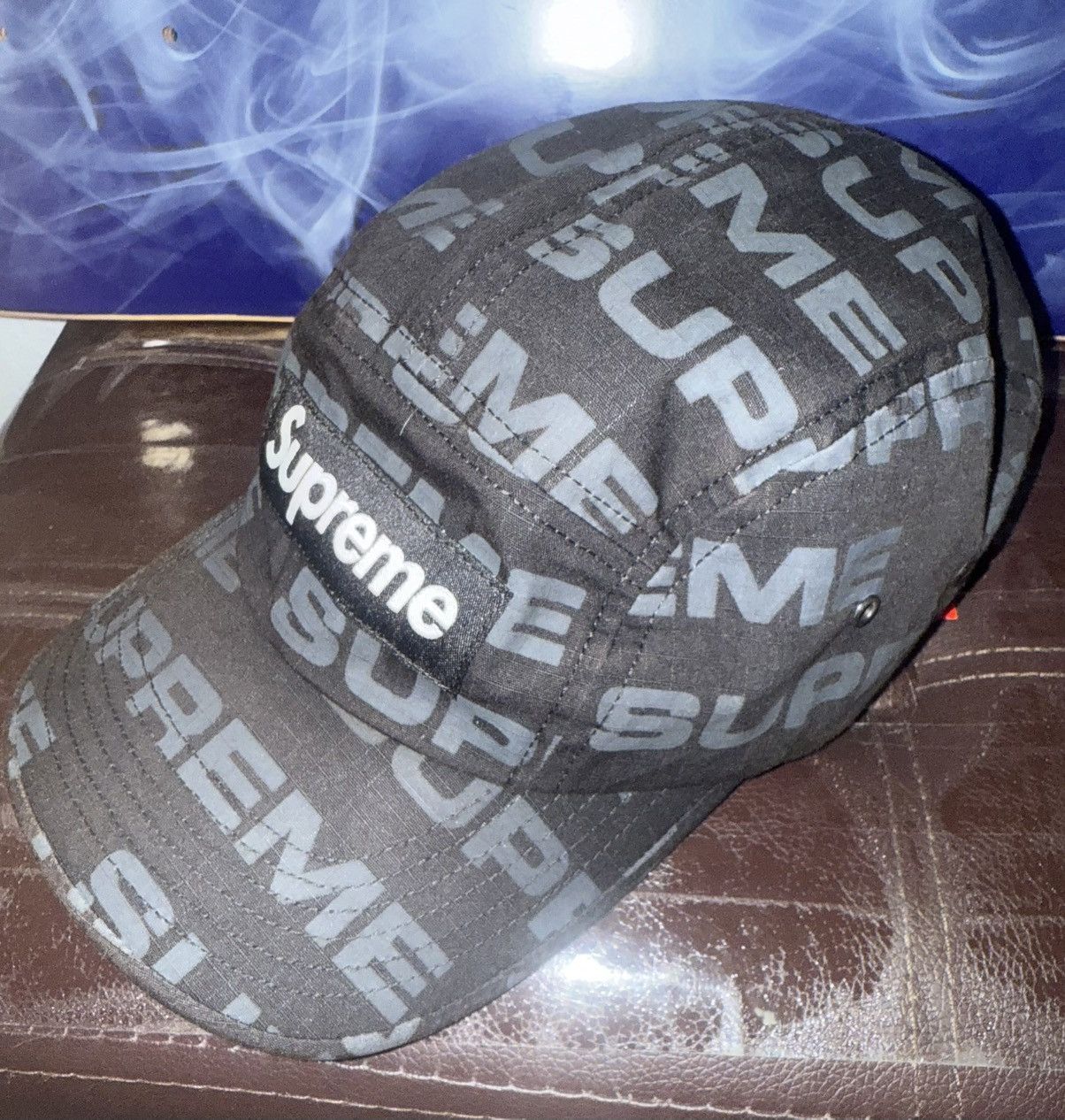 Supreme Supreme Reactive Print Camp Cap 'Black' FW20H41 Fall/Winter Size ONE SIZE - 2 Thumbnail