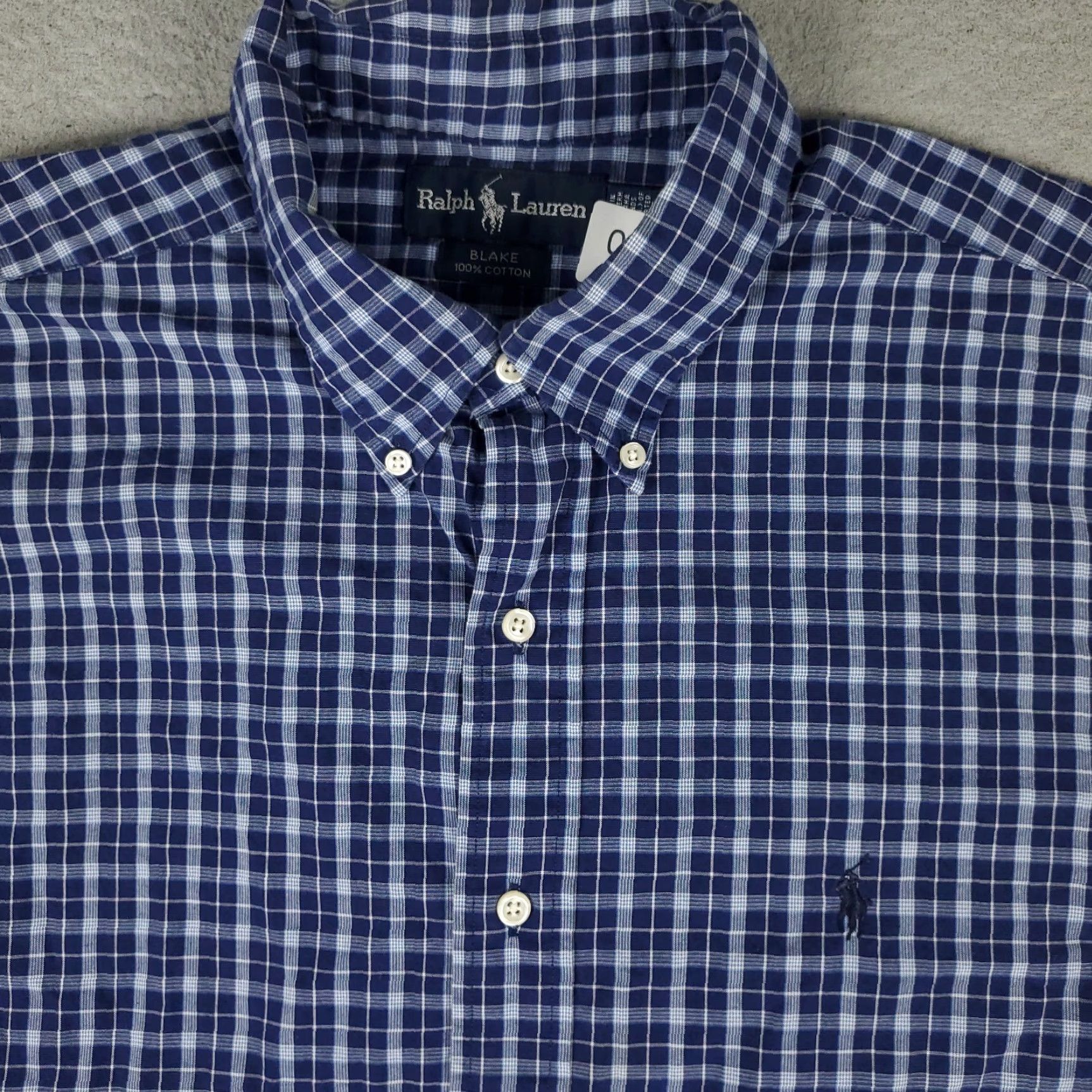 Ralph Lauren **Ralph Lauren Blue Plaid Button-Up Shirt Mens XL** User: Ralph Lauren Blue Plaid Button-Up Shirt Mens XL * Size US XL / EU 56 / 4 - 2 Thumbnail