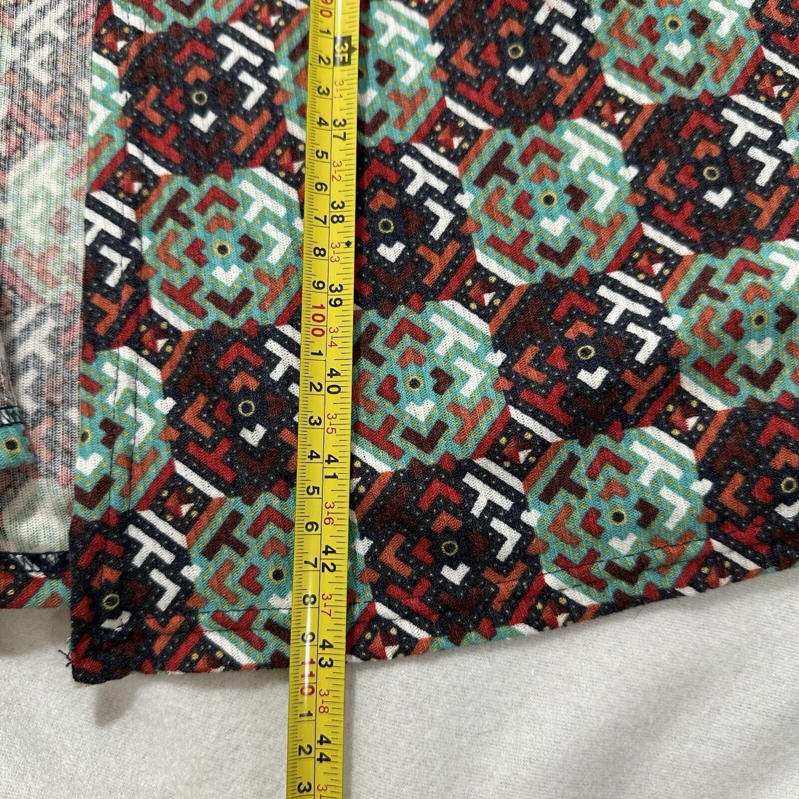 Other LuLaRoe Sarah Small Duster Cardigan Sweater Pocket Geometric Size S / US 4 / IT 40 - 9 Thumbnail