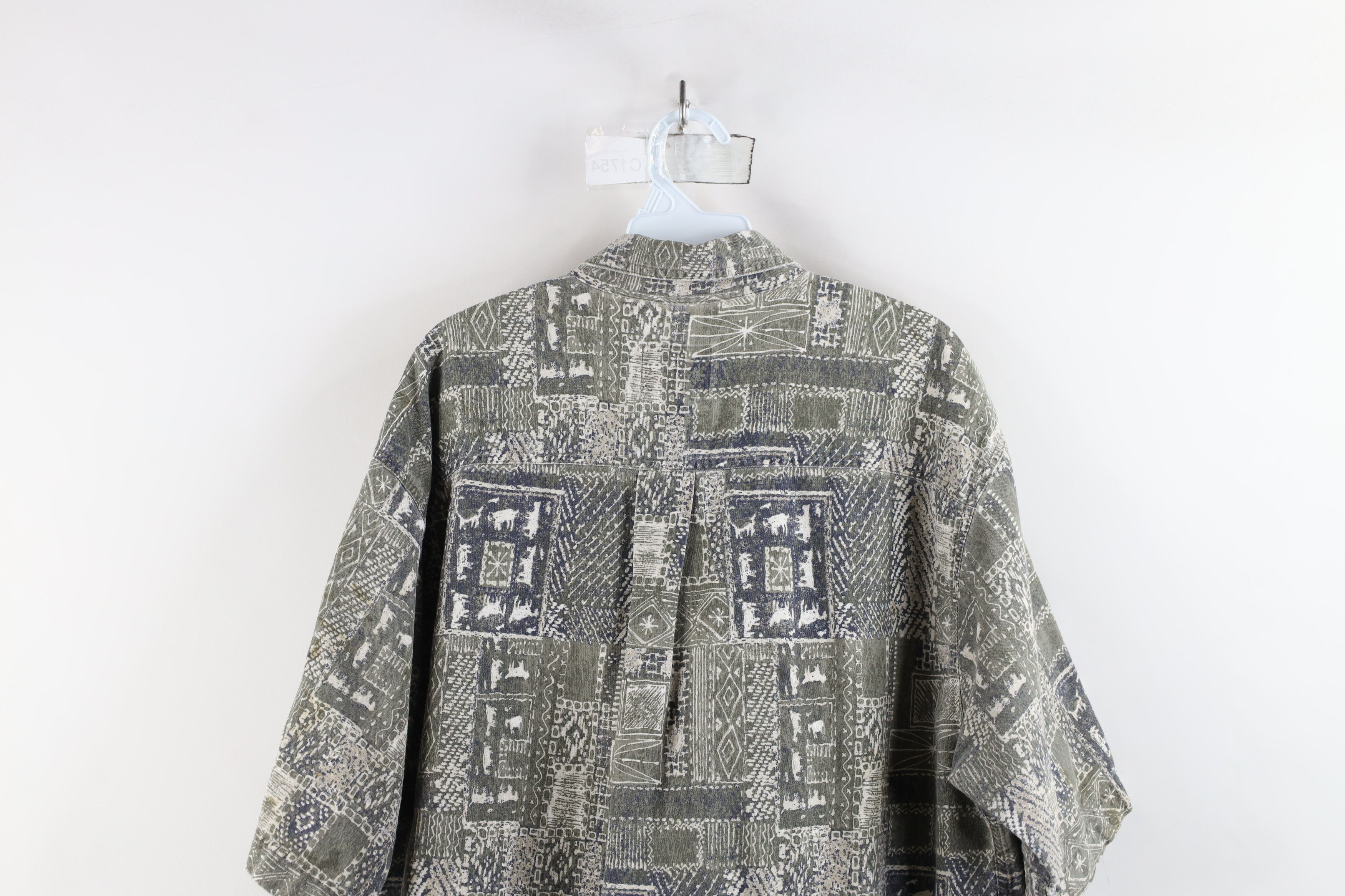 Vintage × Woolrich Woolen Mills Vintage 90s Woolrich Hawaiian Luau Button Down Shirt Size US XL / EU 56 / 4 - 10 Thumbnail