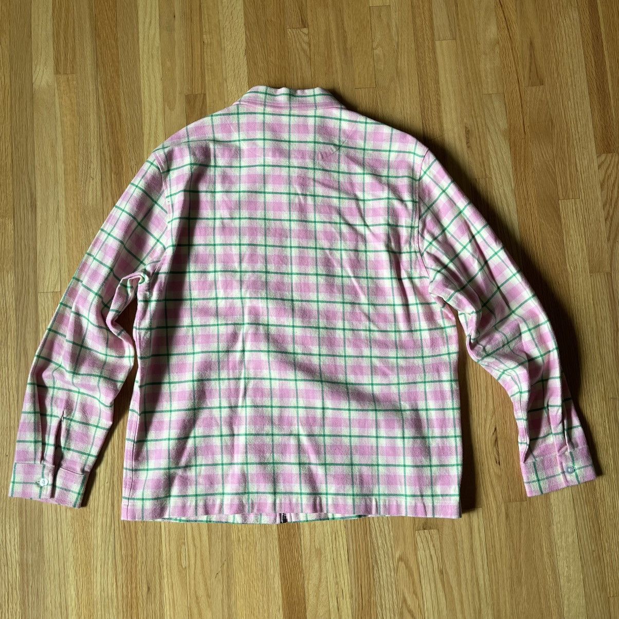 Golf Wang Pink and green plaid flannel jacket Size US M / EU 48-50 / 2 - 4 Thumbnail