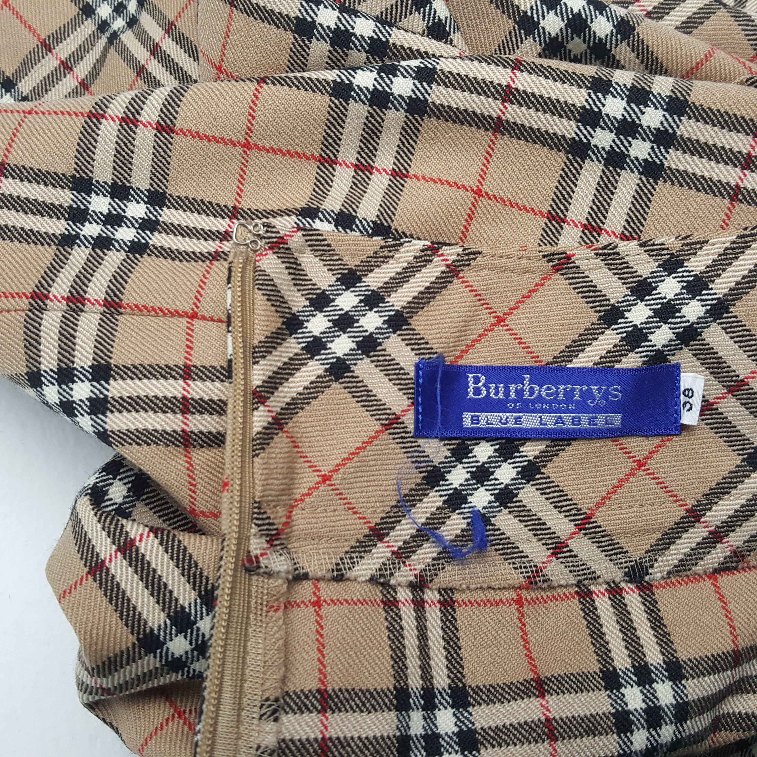 Burberry × Vintage BURBERRY LONODN Luxury Brand Nova Check Design Skirt Size 26" / US 2 / IT 38 - 8 Thumbnail