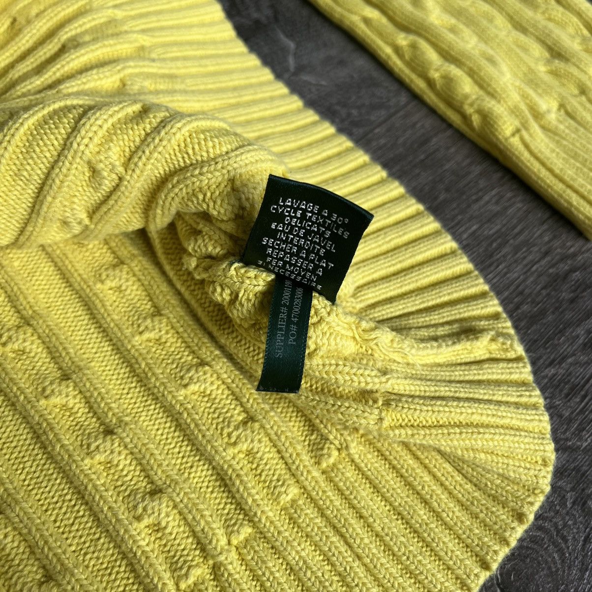 Polo Ralph Lauren Vintage Polo Lauren Ralph Lauren Cable Knit V Neck Sweater Size M / US 6-8 / IT 42-44 - 6 Thumbnail