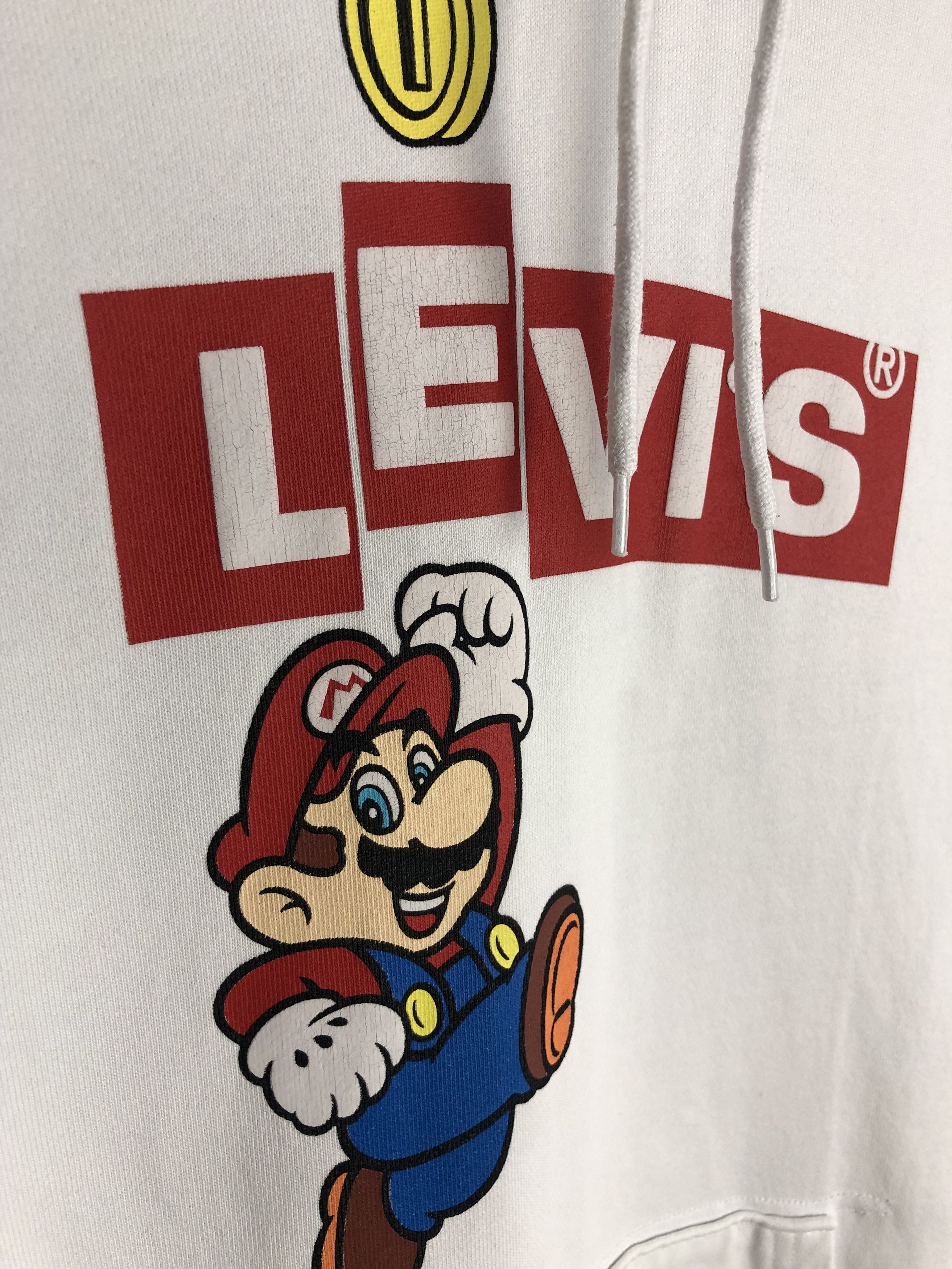 Levi's Levi's x Mario Hoodie Pullover White size S Size US S / EU 44-46 / 1 - 8 Thumbnail