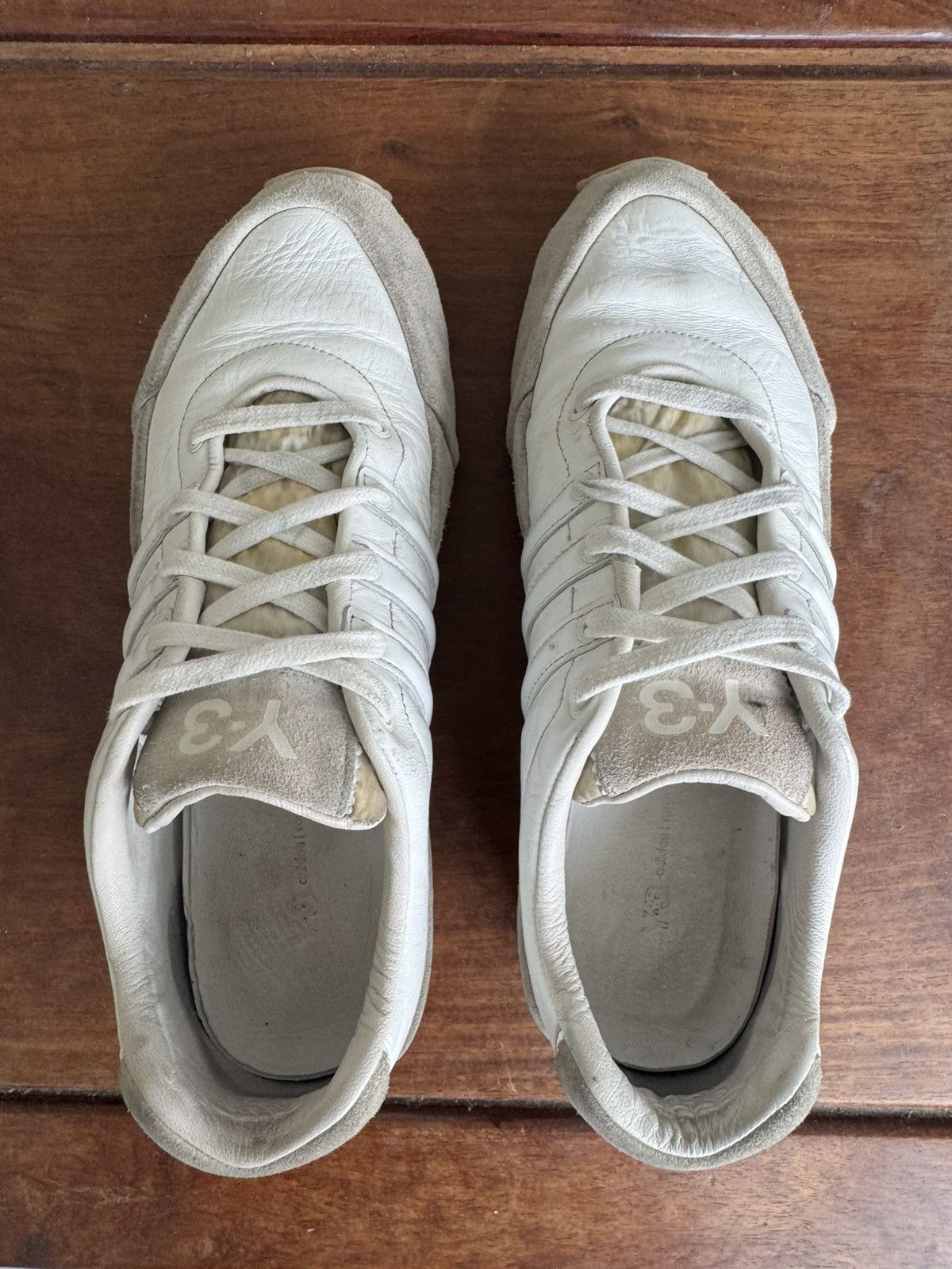 Y-3 White Sprint Sneakers Size US 8.5 / EU 41-42 - 4 Thumbnail