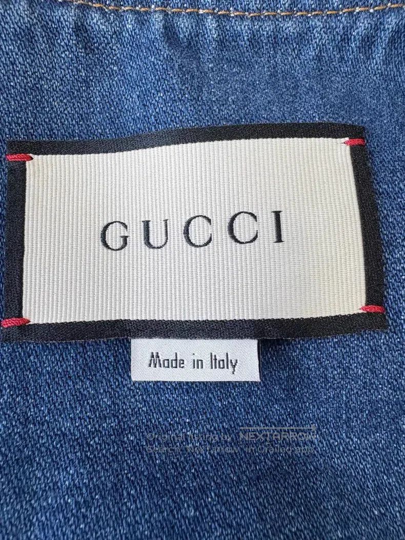 Gucci Gucci Blue lace-up double G horse buckle sleeveless denim Size XS / US 0-2 / IT 36-38 - 6 Thumbnail