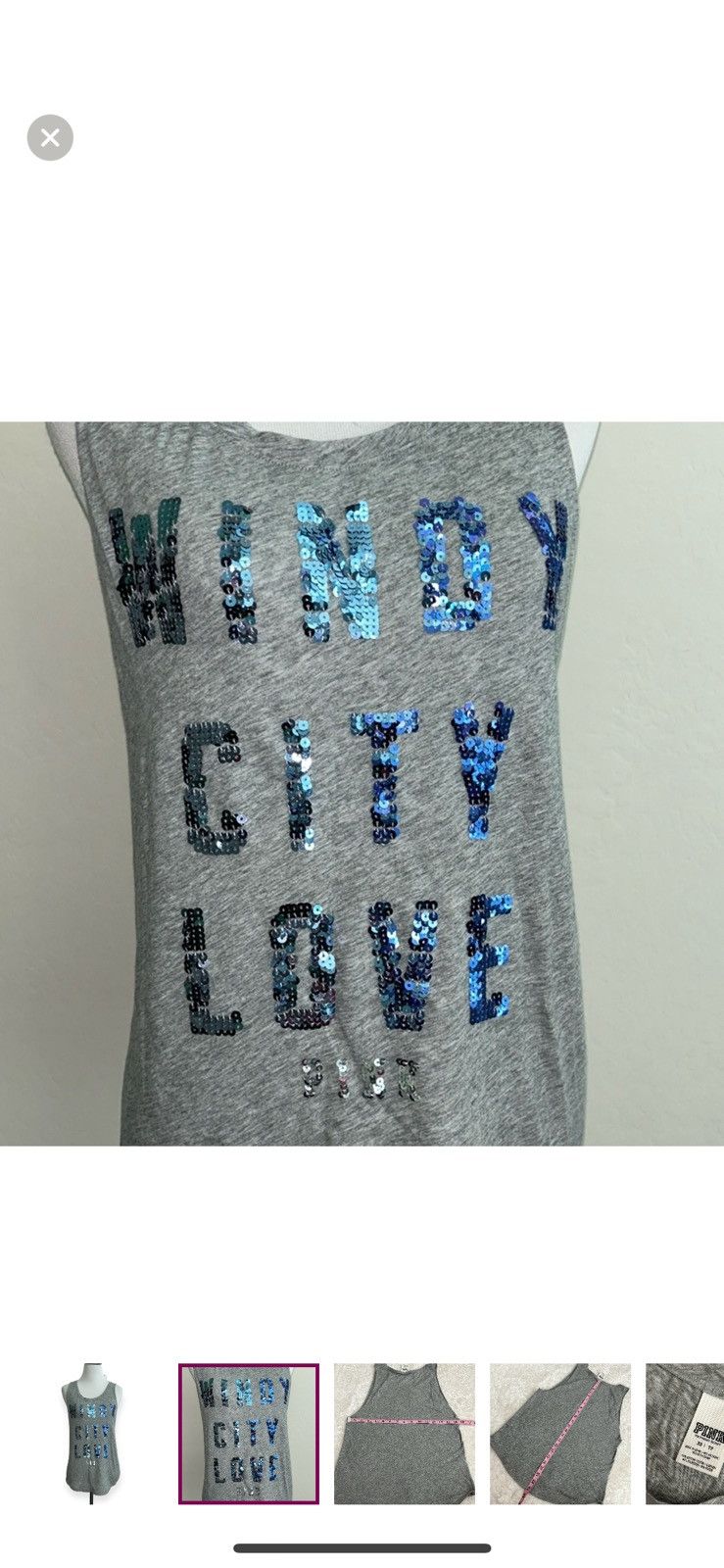 Pink × Victoria's Secret Pink Victoria’s Secret XS Chicago muscle tee Size XS / US 0-2 / IT 36-38 - 5 Thumbnail