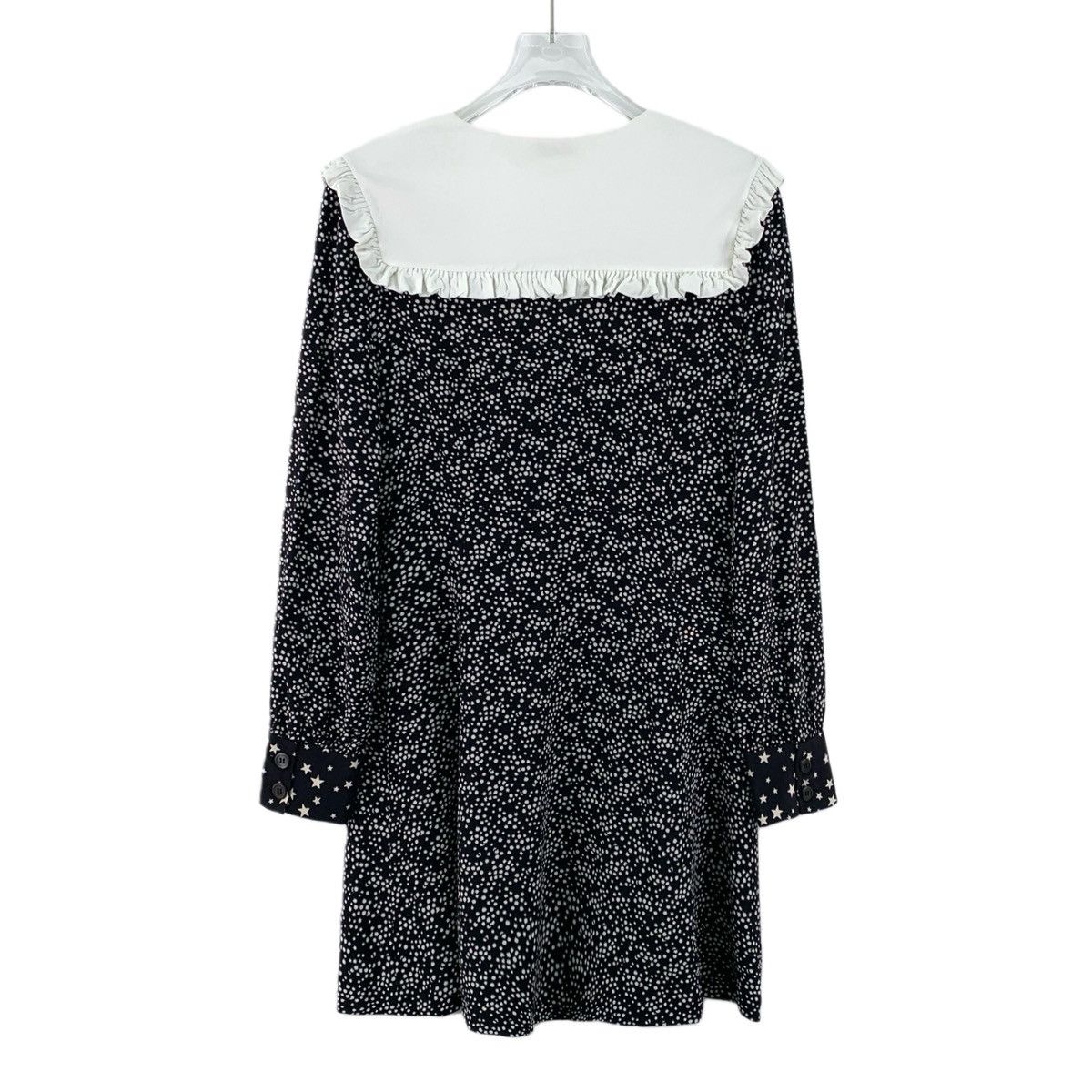 Miu Miu Miu Miu All-over Star Printed V-neck Long Sleeve Dress K26WX Size M / US 6-8 / IT 42-44 - 2 Thumbnail