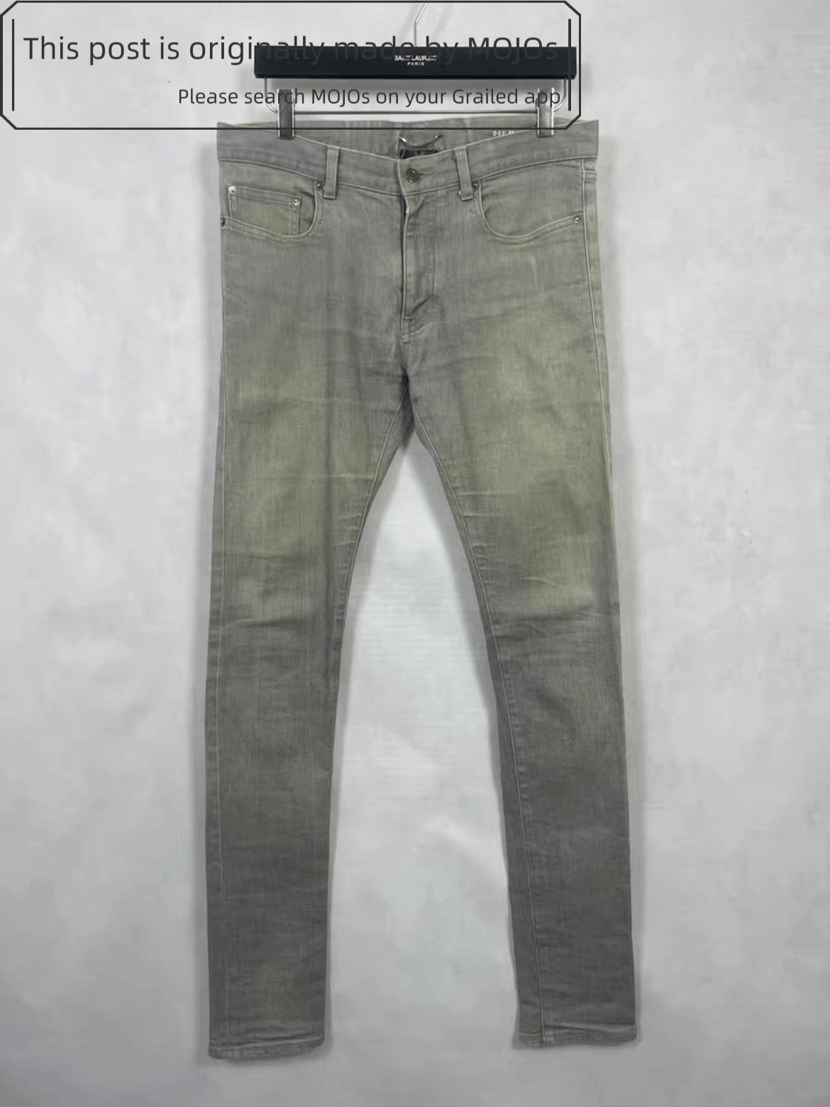 Saint Laurent Paris Sz 32 Saint Laurent Paris 13SS D02 Heavy Faded Wash Denim Size US 32 / EU 48 - 1 Thumbnail