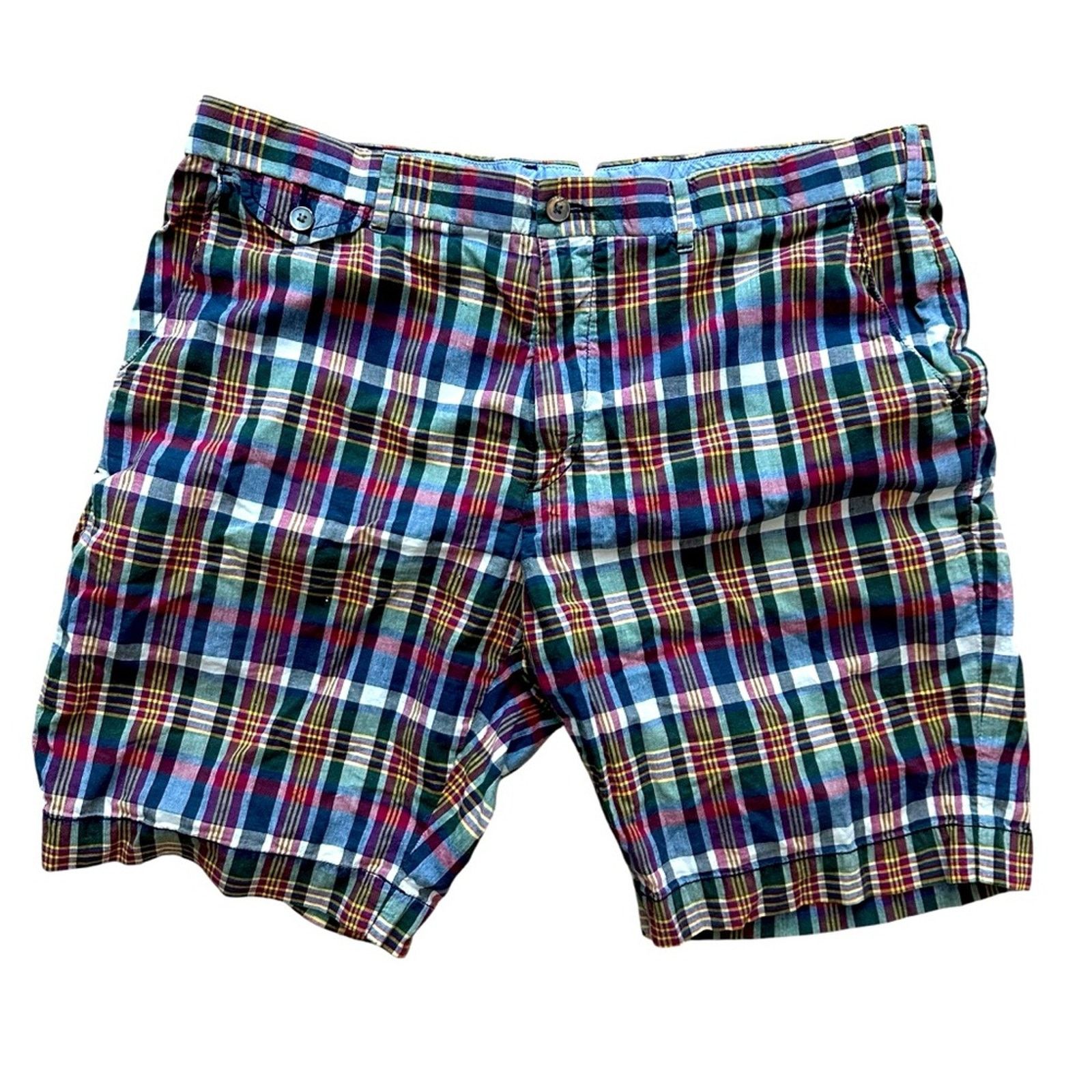 Polo Ralph Lauren Vintage 1990s Polo Ralph Lauren Plaid Men's Shorts Size 38 Size US 38 / EU 54 - 1 Thumbnail