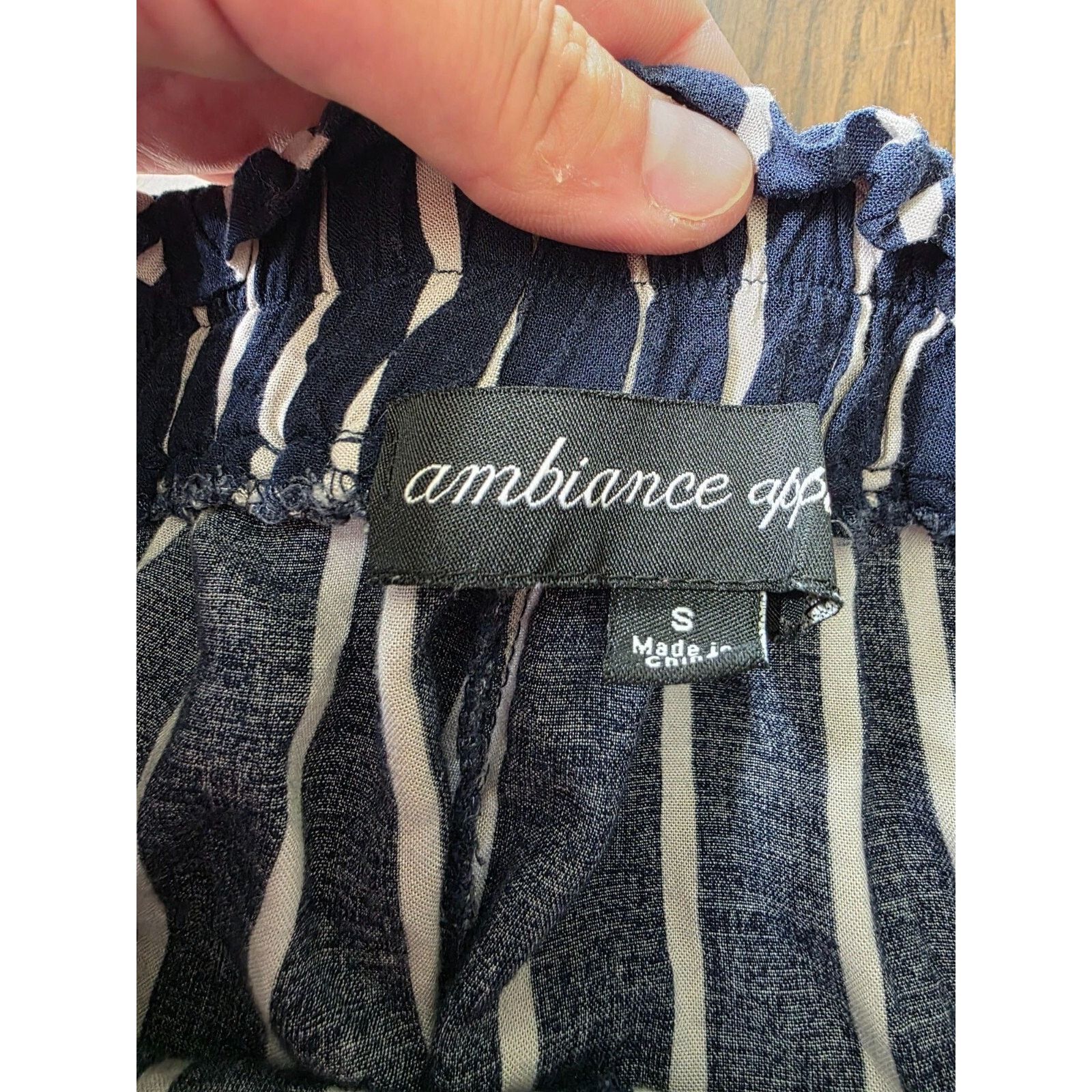 & Other Stories Ambiance Apparel Striped Shorts High Waist With Tie Size S Size 26" / US 2 / IT 38 - 5 Thumbnail