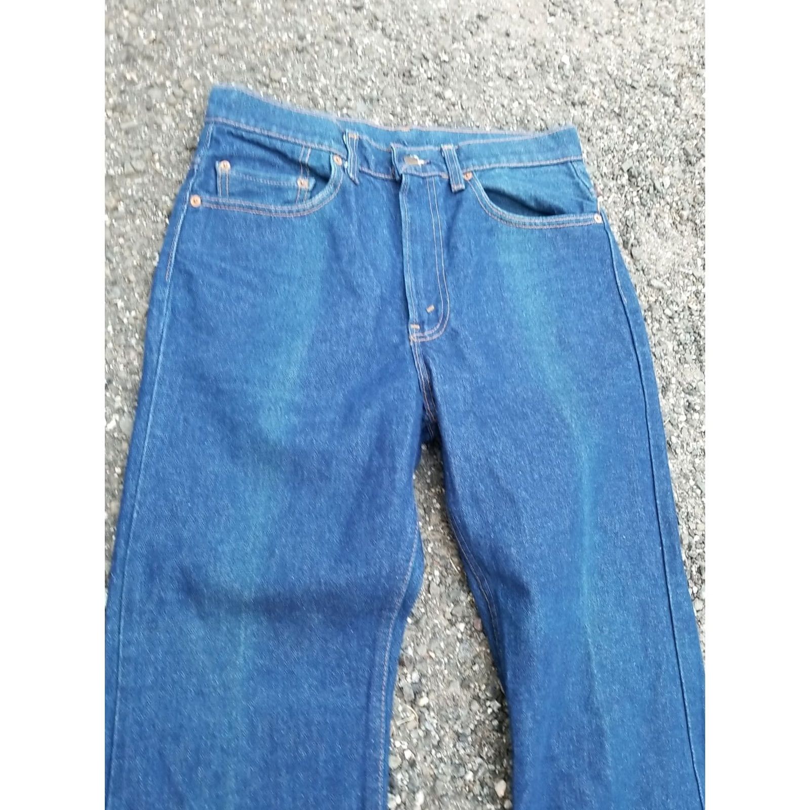 Levi's Vintage Levi's 517 Jeans USA Made In USA 80s Distressed 5-Pocket Denim Blue Belt Loops 33x30 Men Classic Bootcut Leather Patch USA 1980s Southwestern Size US 33 - 5 Thumbnail
