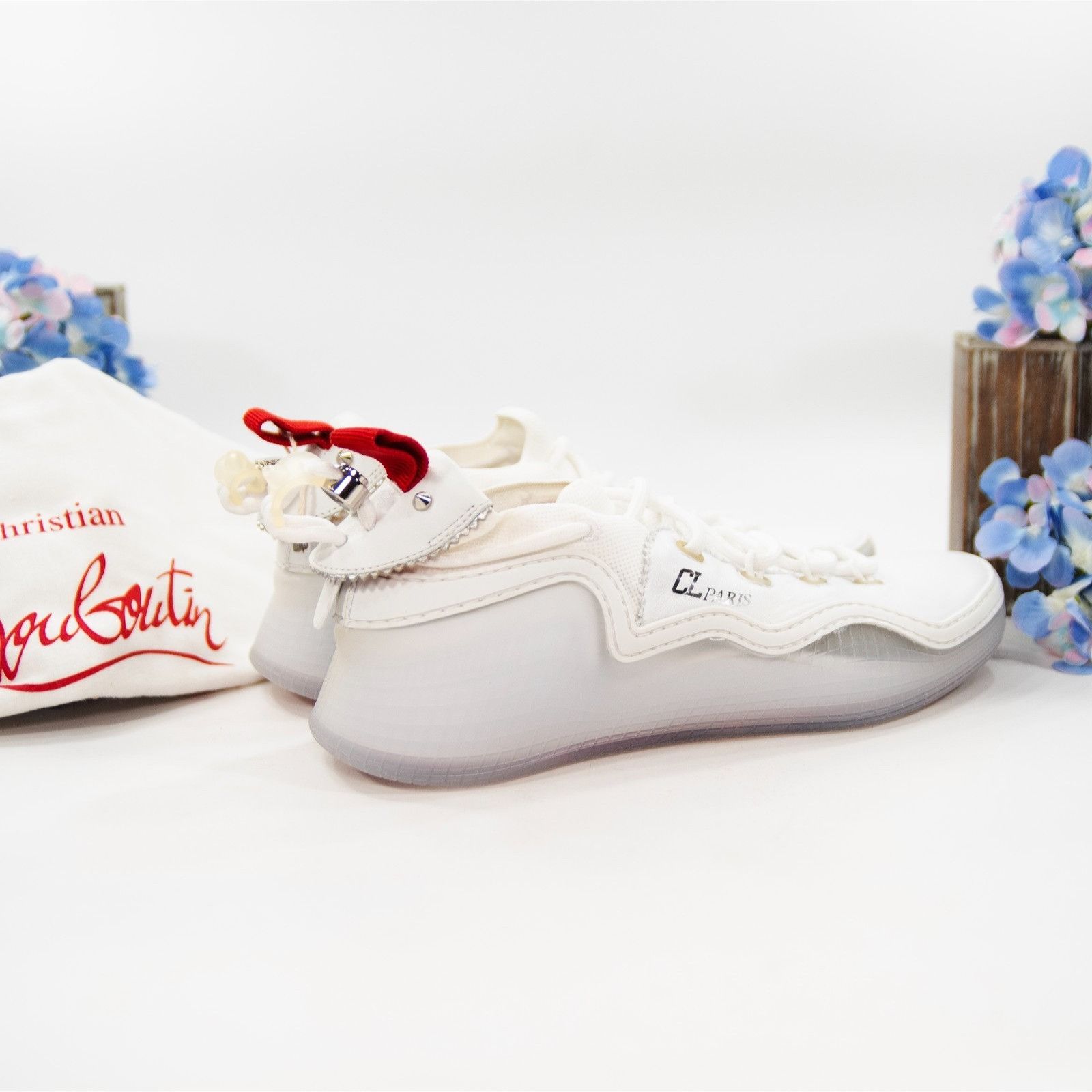 Christian Louboutin Christian Louboutin Arpoador White Leather Sneakers 40 NWOB Size US 9 / IT 39 - 4 Thumbnail