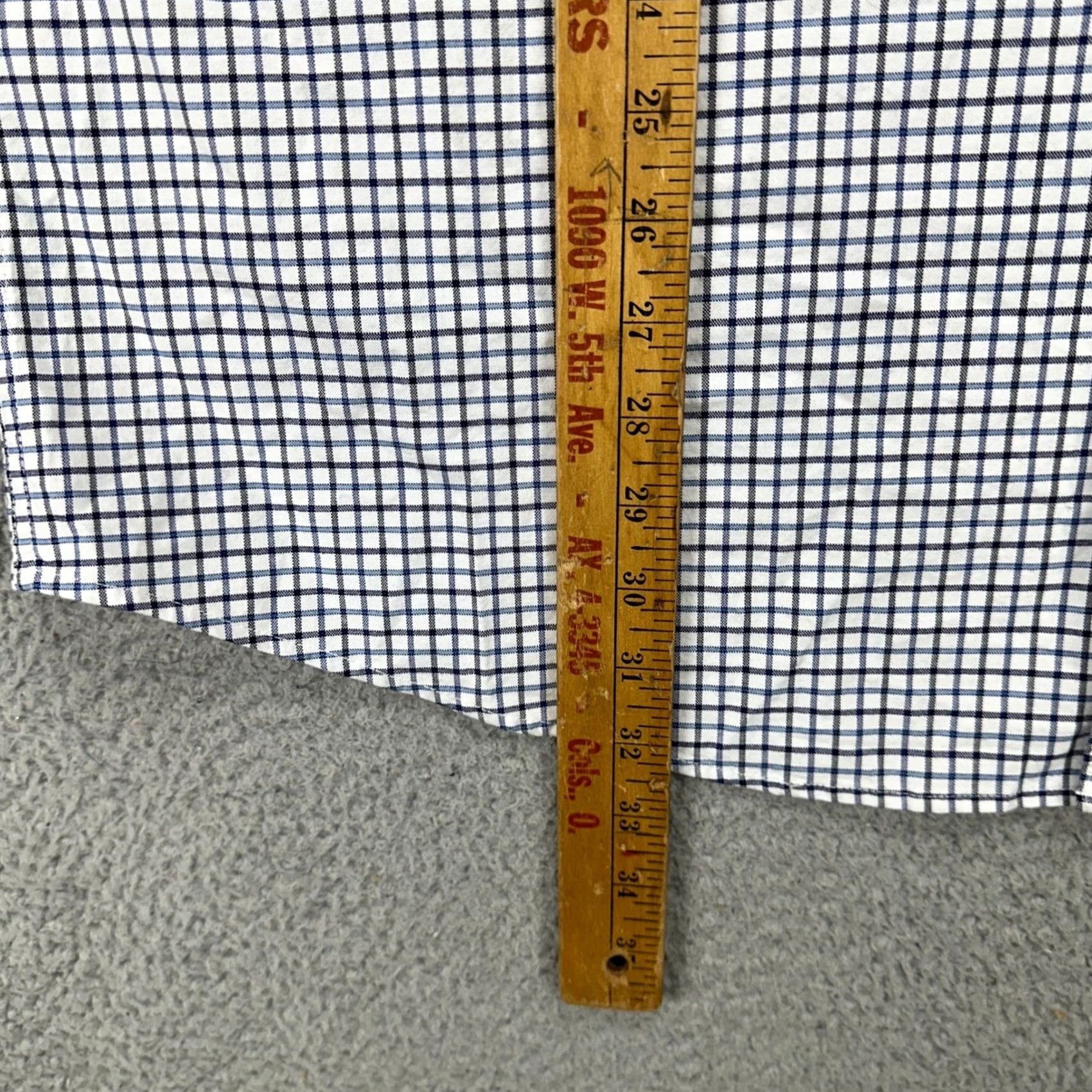 Chaps Chaps Men Button Down Shirt 2XL Blue Plaid Oxford Stretch Pocket Long Sleeve NEW Size US XXL / EU 58 / 5 - 7 Thumbnail