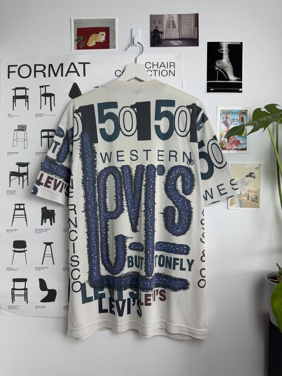 Levi's × Levi's Vintage Clothing × Vintage Vintage 90s Levi’s all over print retro t-shirt L usa archive Size US L / EU 52-54 / 3 - 2 Thumbnail