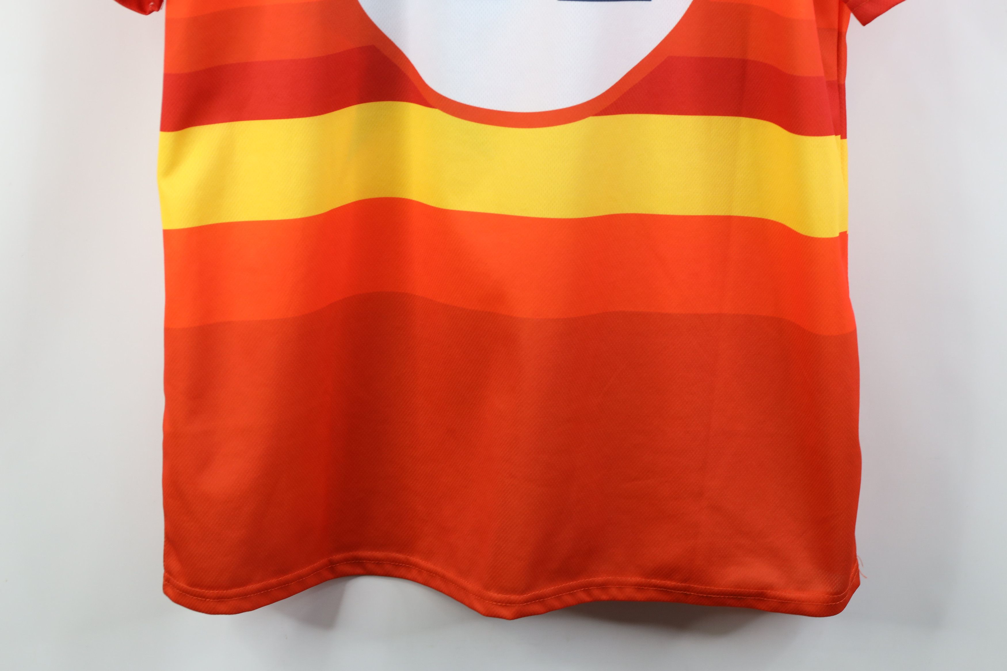 Vintage Retro MLB Houston Astros Baseball Jersey T-Shirt Striped #27 Size US XL / EU 56 / 4 - 14 Thumbnail