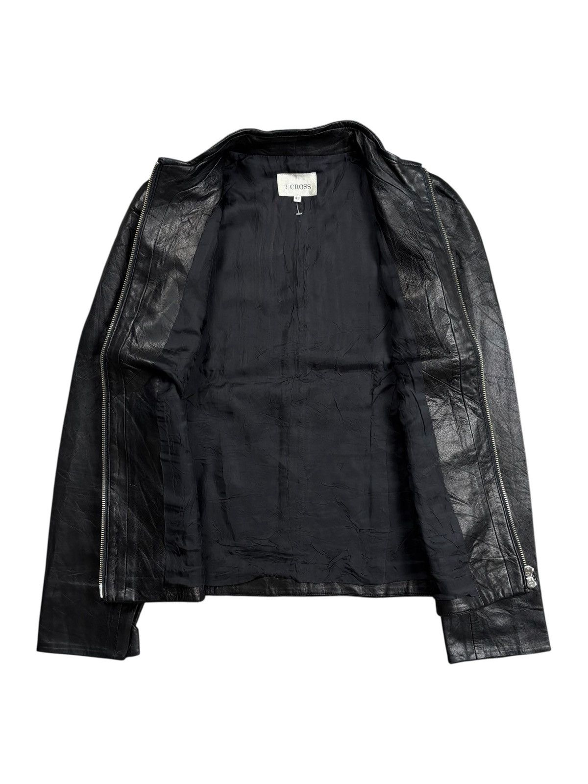 Ekam 2000s 7 Cross - Vkei Style Leather Jacket Size US M / EU 48-50 / 2 - 2 Thumbnail