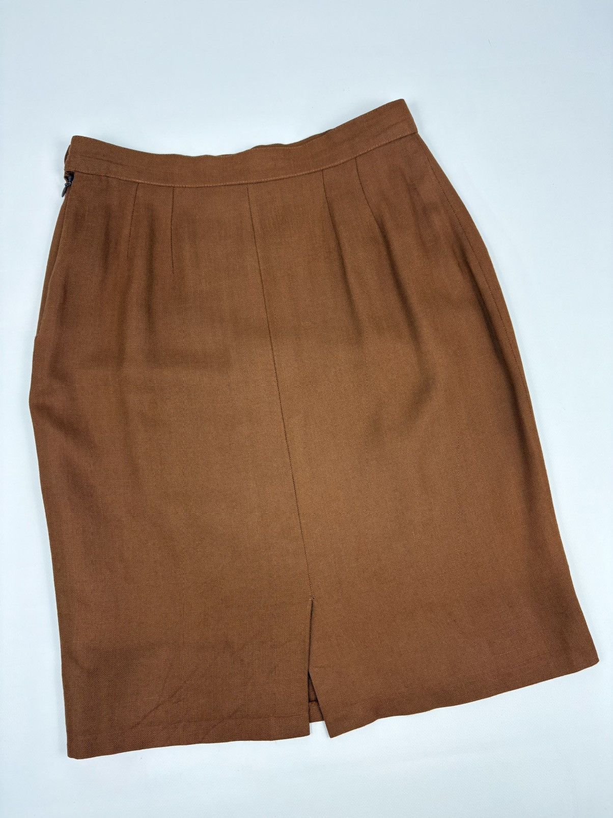 Yves Saint Laurent Rare 70's YSL Variation Rive Gauche Linen Elegant Set 2 Piece Skirt Suit Blazer Jacket Size M / US 6-8 / IT 42-44 - 14 Thumbnail