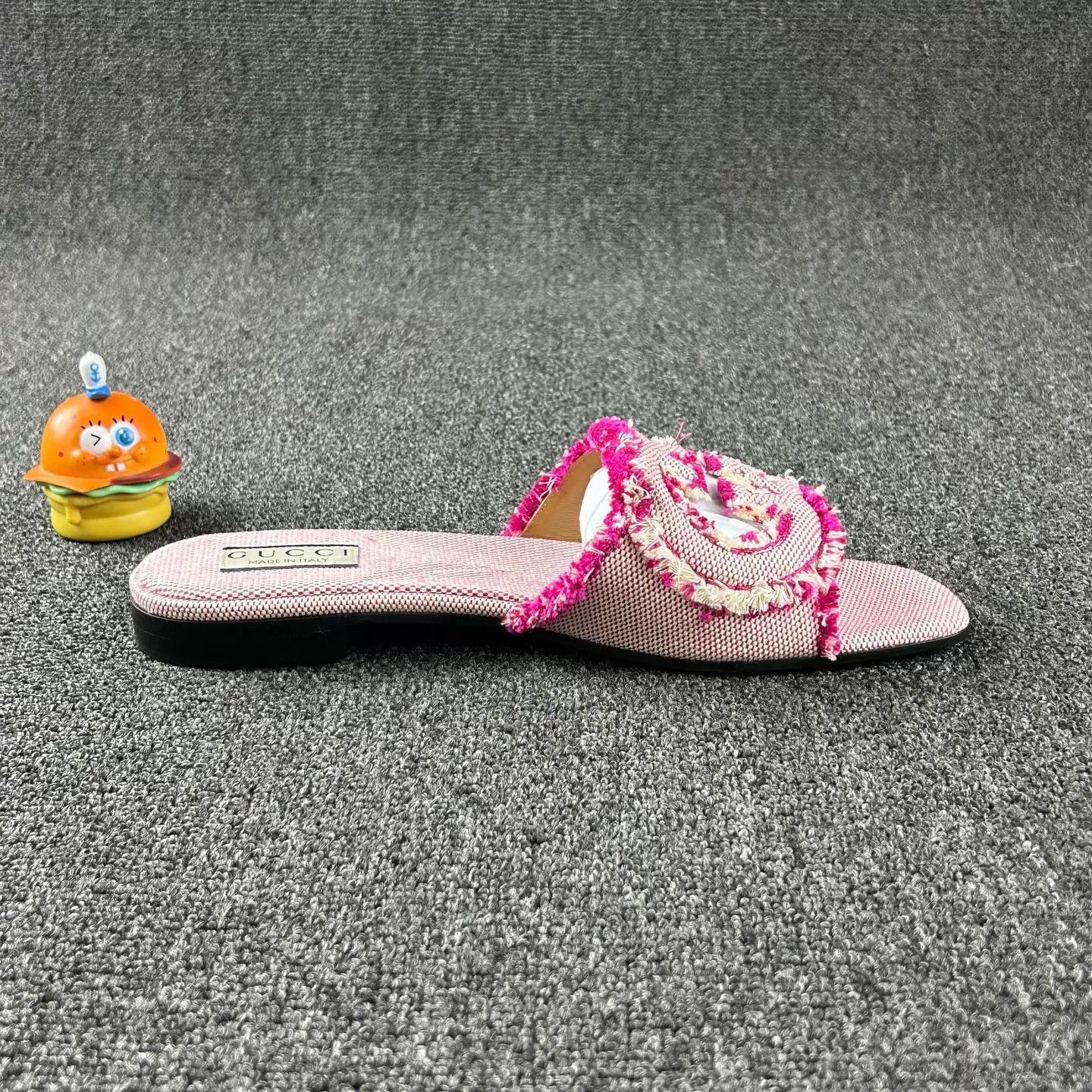 Gucci Gucci Pink Cutout Double G Slippers 40 Size US 9.5 / IT 39.5 - 4 Thumbnail