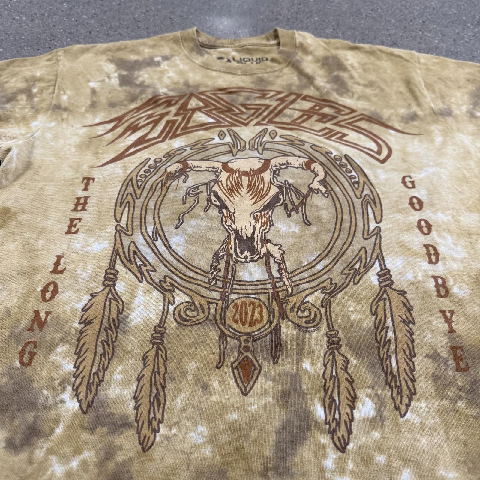 Liquid Blue Eagles Long Goodbye 2023 Tour Merch T-Shirt Tie-Dye M Size US M / EU 48-50 / 2 - 3 Thumbnail