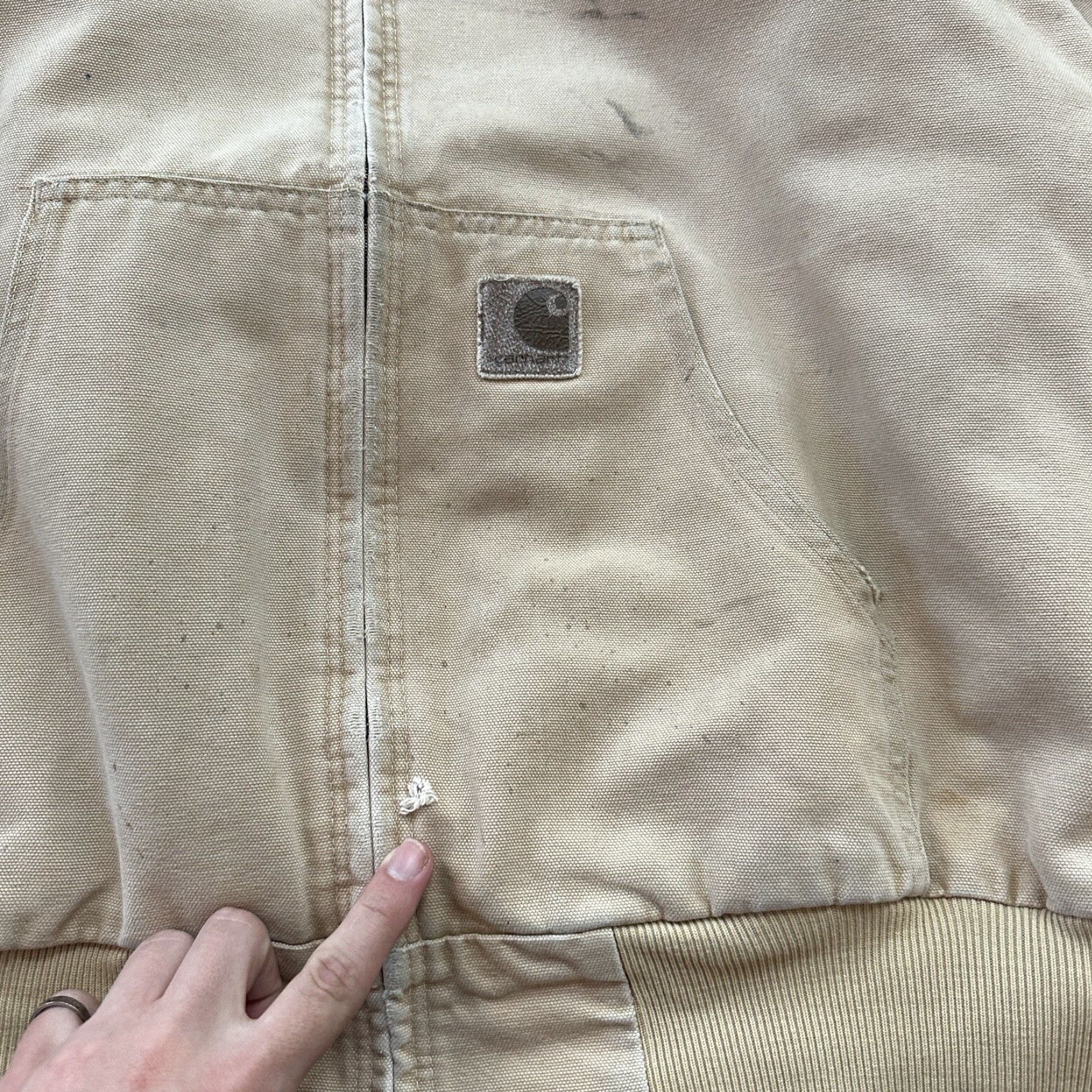 Carhartt VTG Carhartt Hooded Quilted Lined Tan Duck Canvas Jacket JQ295 2XL Men Size US XXL / EU 58 / 5 - 5 Thumbnail