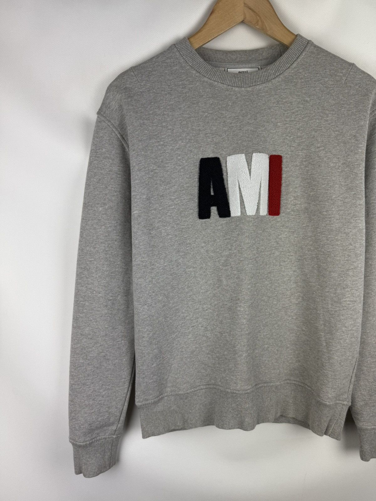 AMI Ami Alexandre Mattiussi Men’s Big Logo Sweatshirt Pullover Size US S / EU 44-46 / 1 - 2 Thumbnail