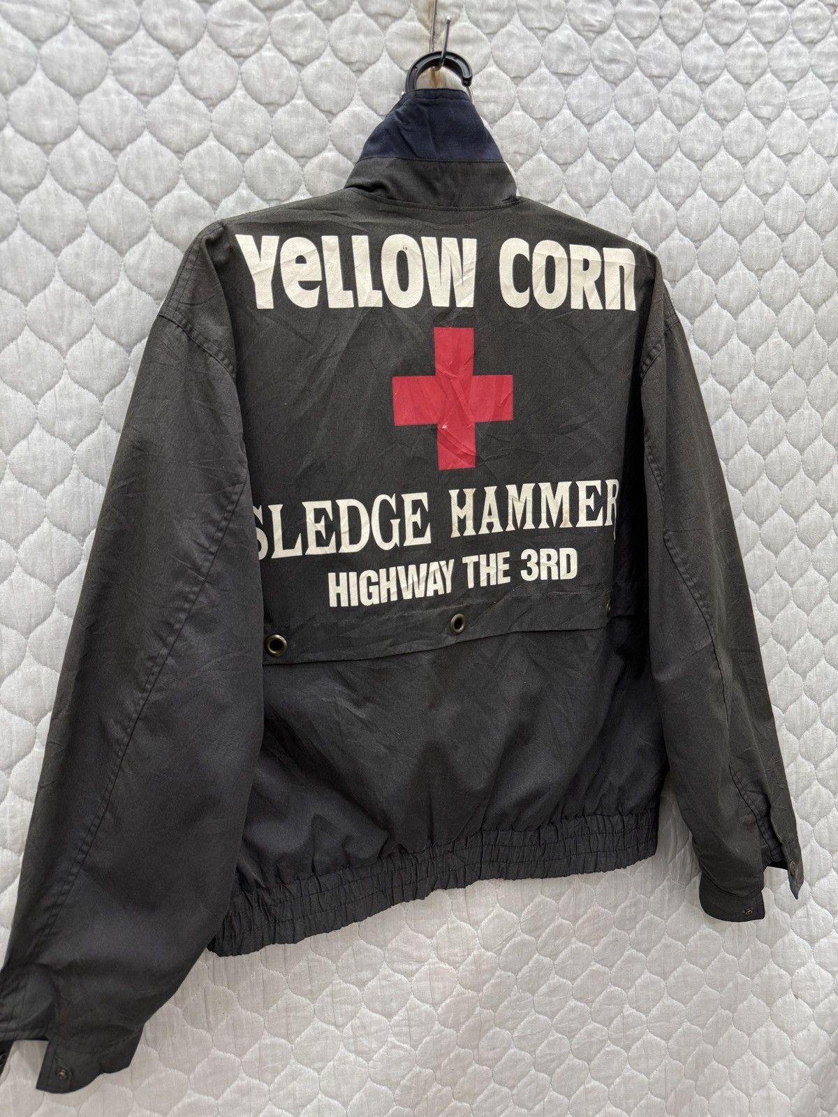 YELLOW CORN 🔥🔥🔥ARCHIVE VTG YELLOW CORN SLEDGE HAMMER RACING JACKET Size US M / EU 48-50 / 2 - 2 Thumbnail