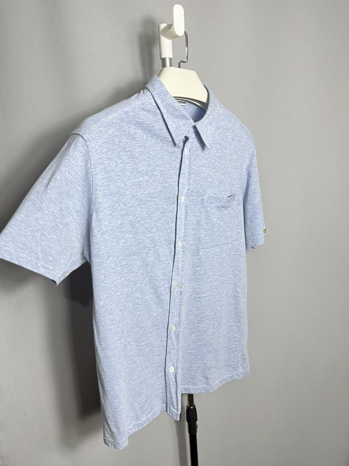 Samsonite samsonite shirt mens stretch blue italy short sleeve cotton Size US L / EU 52-54 / 3 - 3 Thumbnail