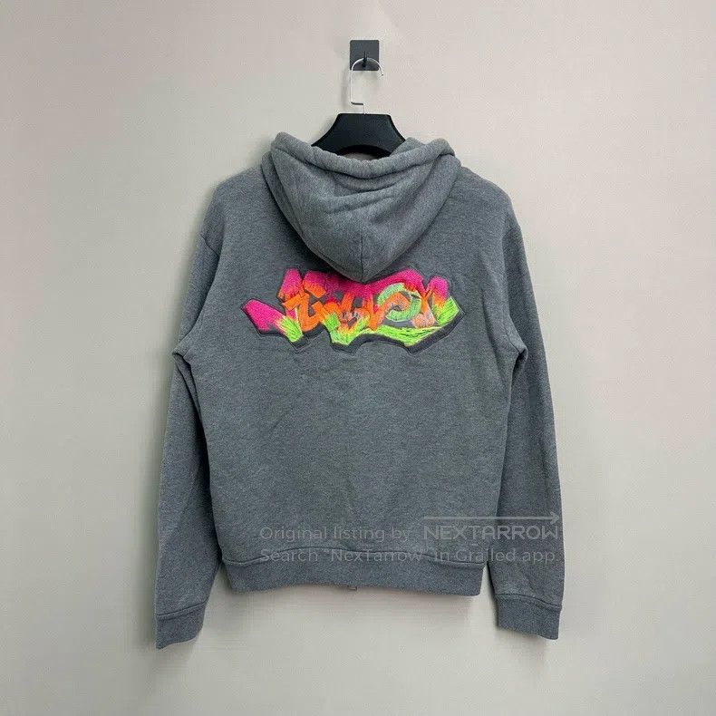 Louis Vuitton Louis Vuitton Grey Embroidered Embossed Zip Hoodie Size US S / EU 44-46 / 1 - 2 Thumbnail