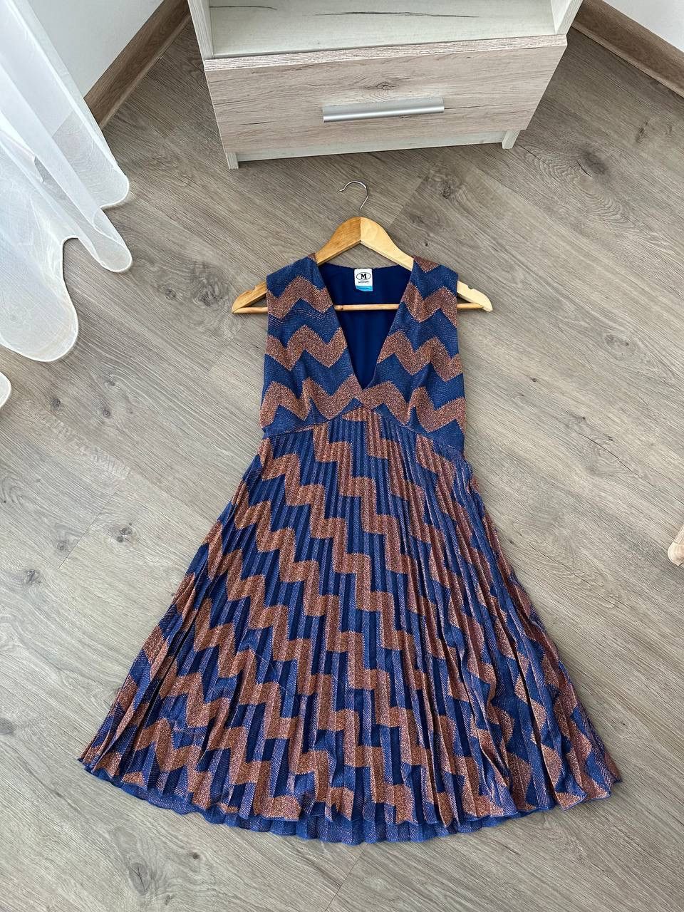 Missoni × Vintage Vintage Missoni Womens Zig Zag Multicolour Dress Size M / US 6-8 / IT 42-44 - 13 Thumbnail
