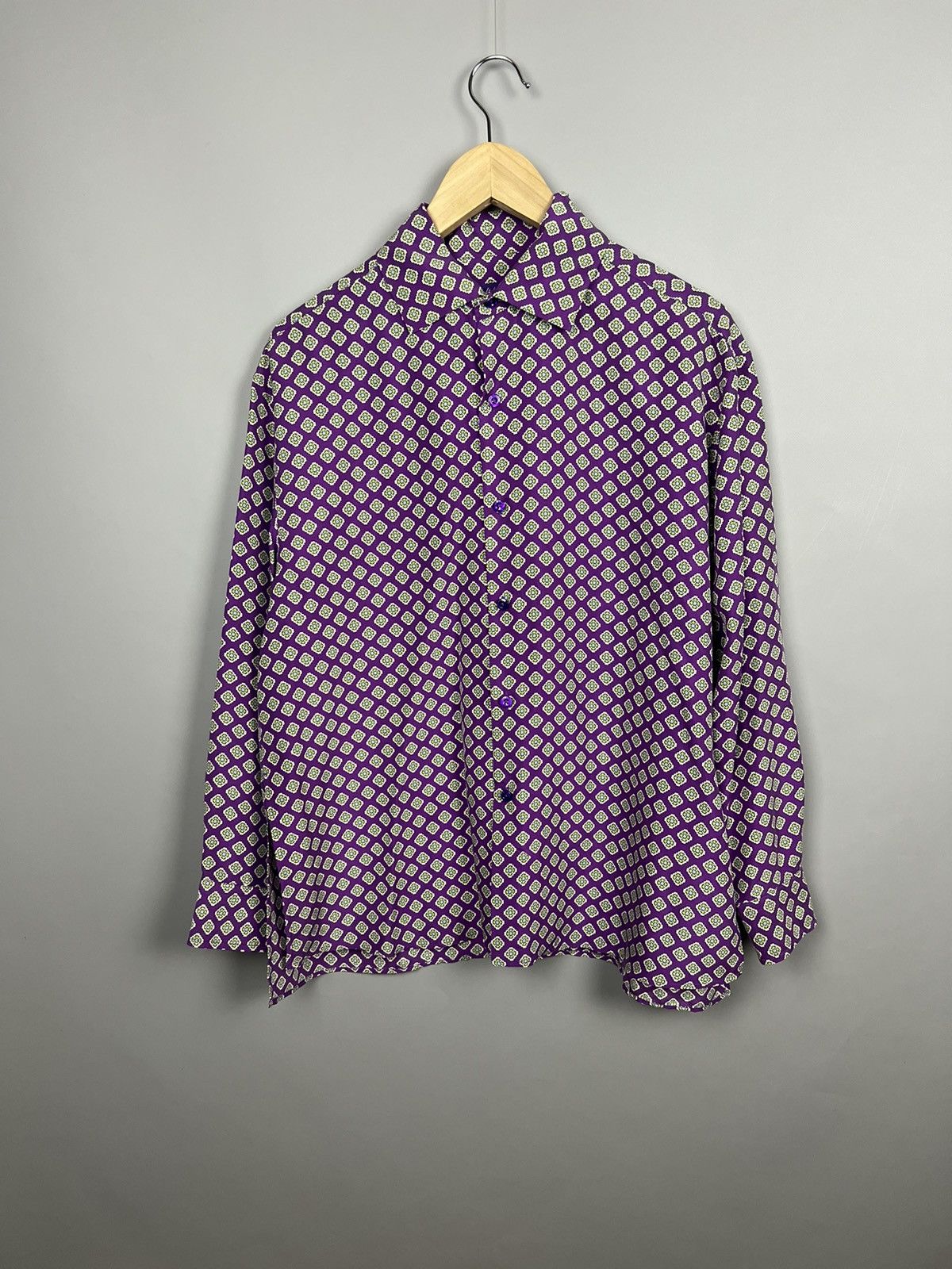 Ralph Lauren Purple Label Ralph Lauren silk Shirt geometric print Rare Size M / US 6-8 / IT 42-44 - 1 Thumbnail