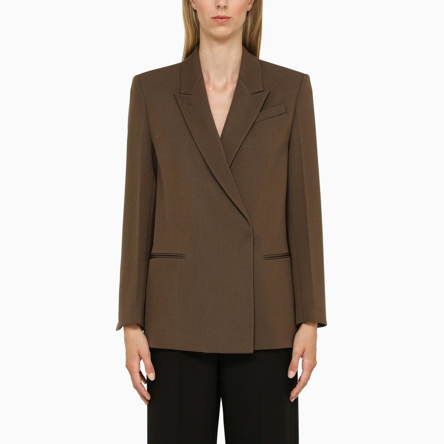 Calvin Klein o1d2blof0824 Double-Breasted Jacket in Brown Size M / US 6-8 / IT 42-44 - 1 Thumbnail
