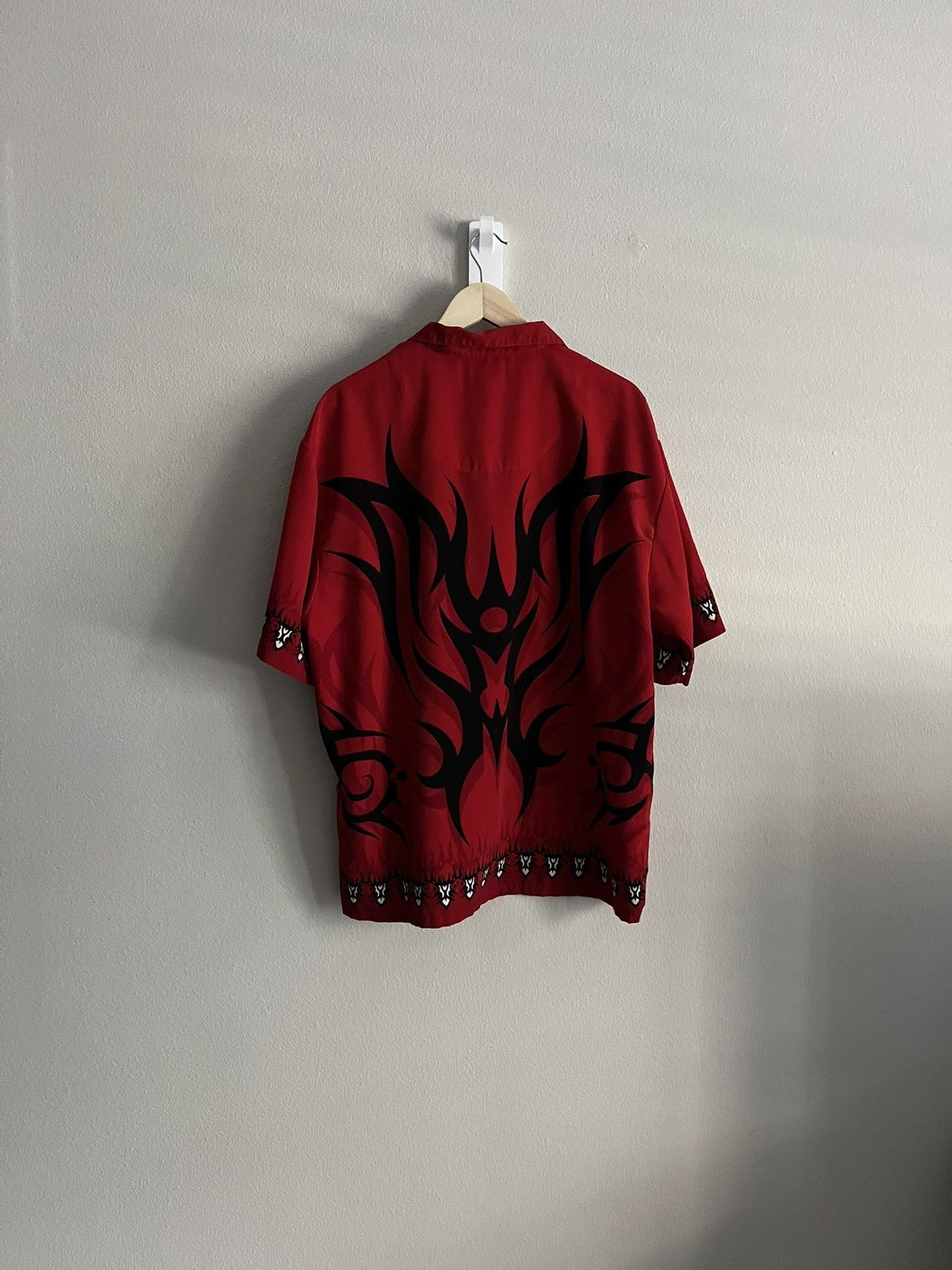 Vintage Vintage Y2K Flames Button Up Shir Size US L / EU 52-54 / 3 - 6 Thumbnail