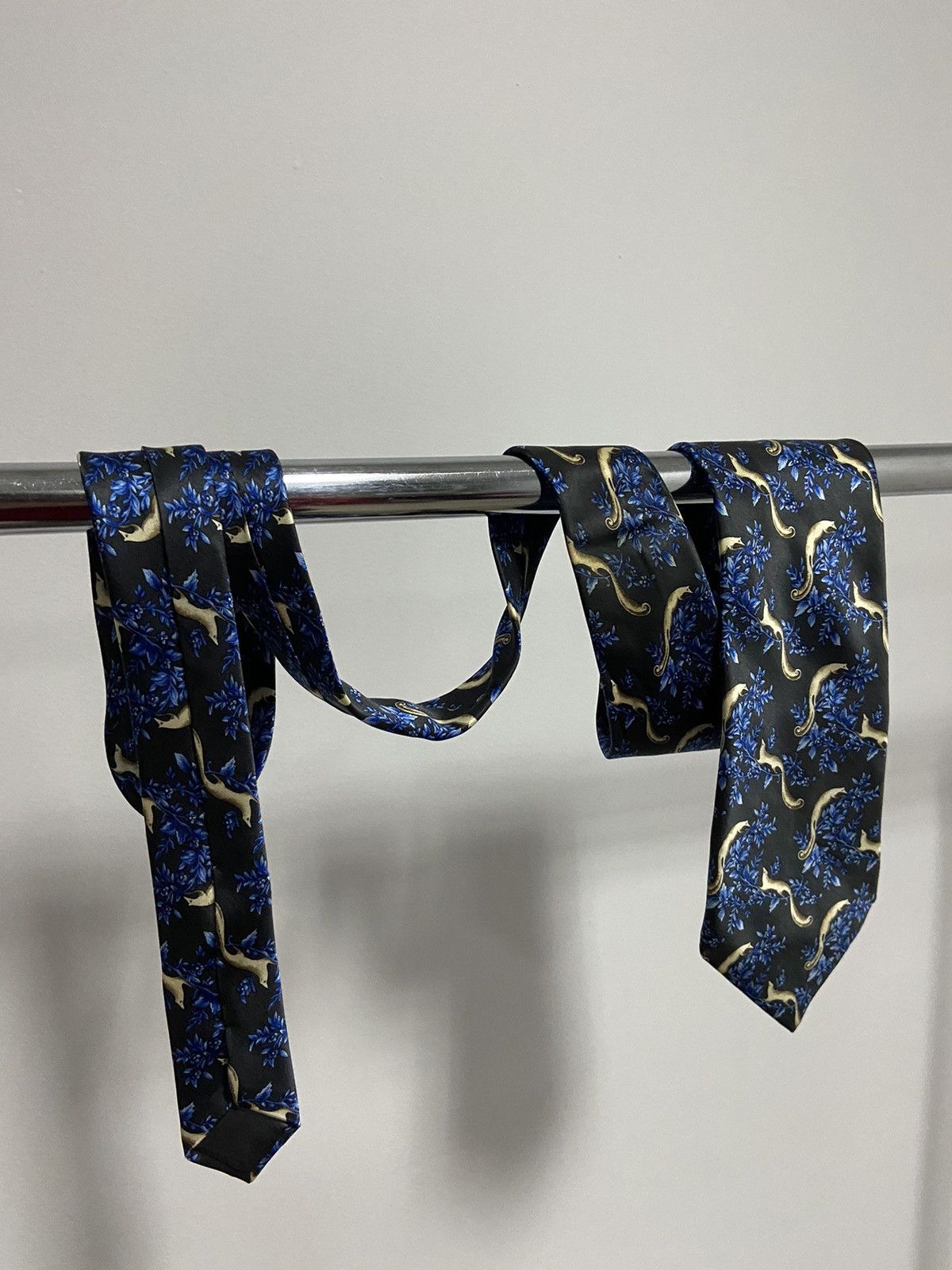Lanvin × Vintage Lanvin Paris Tie Vintage Luxury Made in Italy overprint Size ONE SIZE - 3 Thumbnail