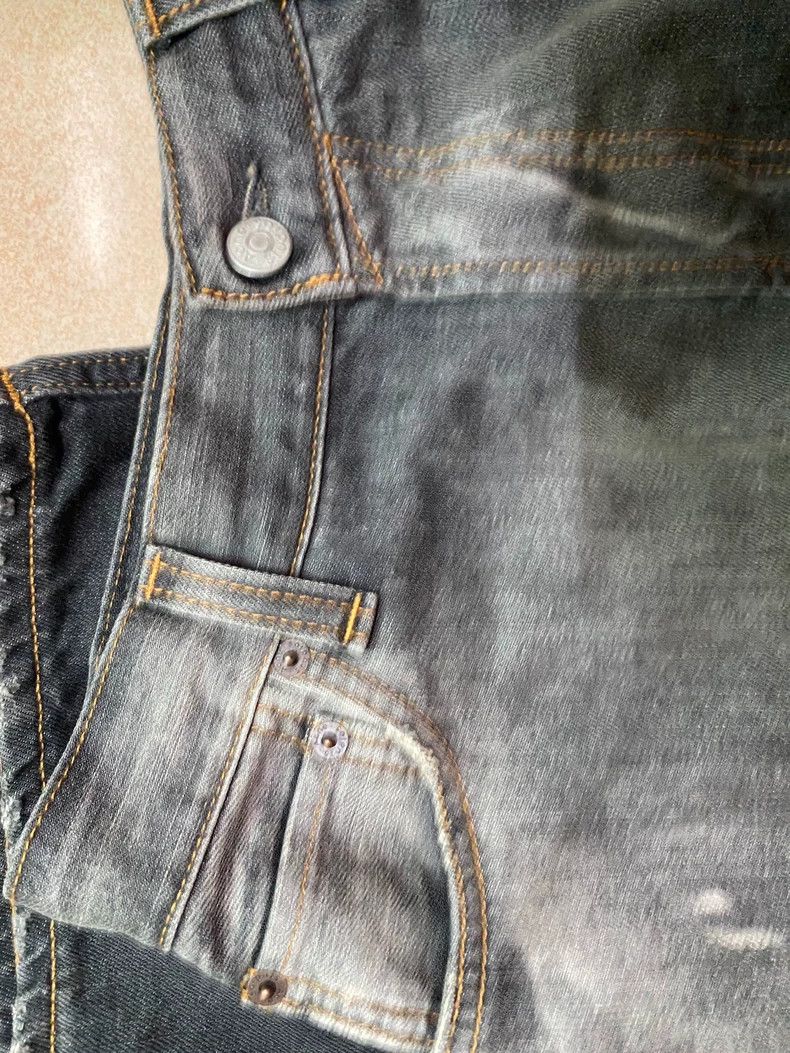 Acne Studios Acne Studios Distressed graffiti and splashed ink black je Size US 28 / EU 44 - 5 Thumbnail