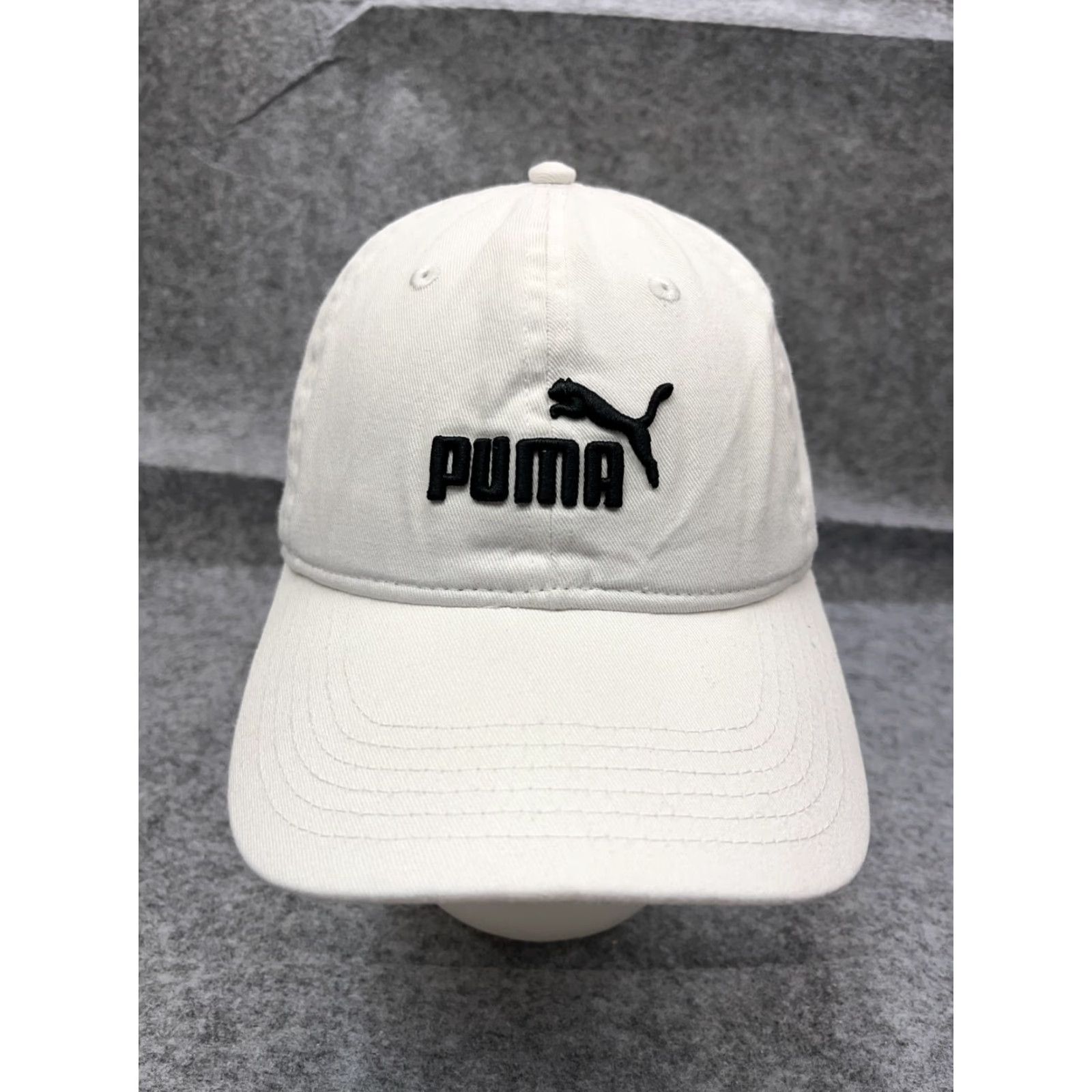Puma PUMA Hat Cap Strap Back Adult One Size White Cotton Logo Outdoor Size ONE SIZE - 2 Thumbnail