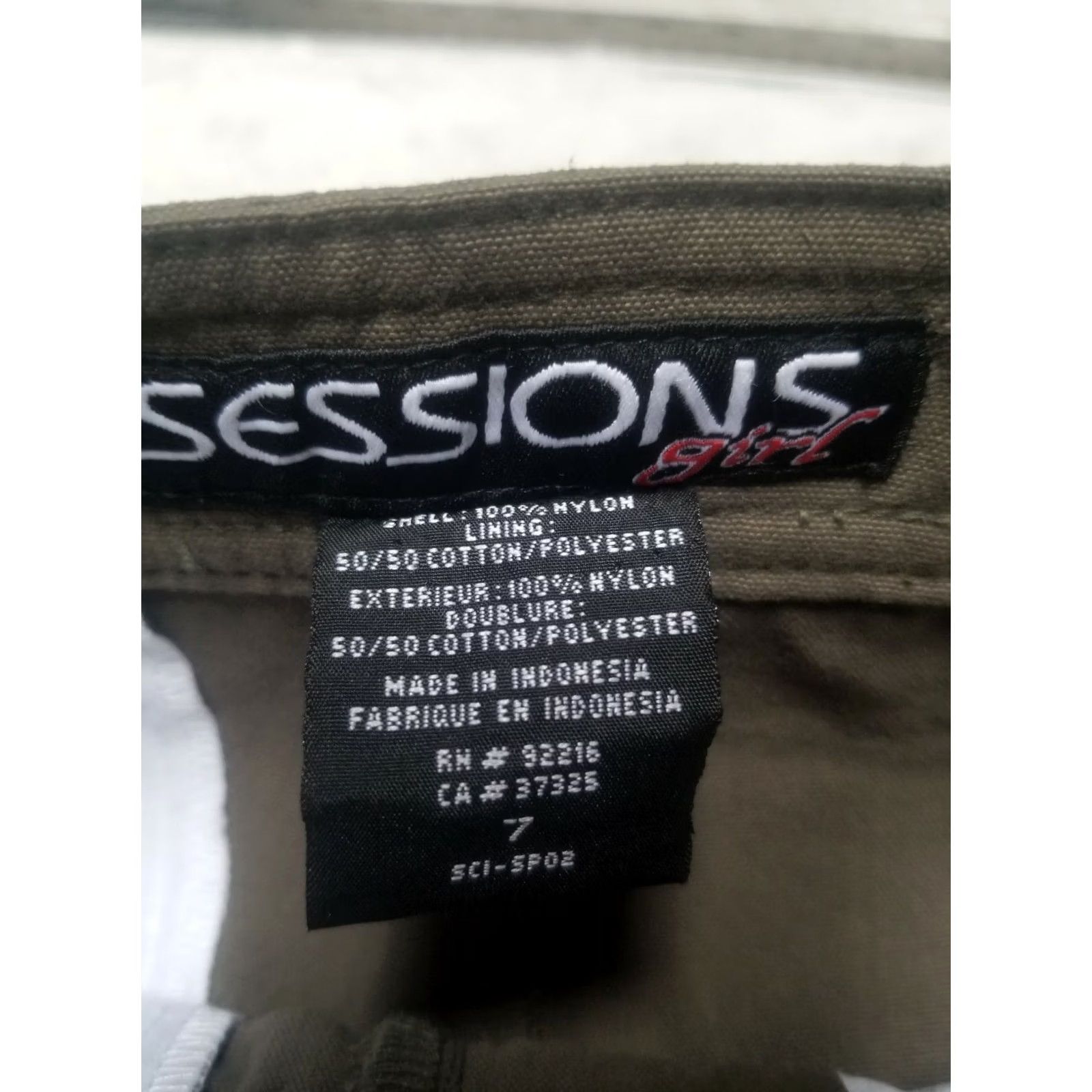 Vintage Sessions Brooklyne Cargo Pants Womens Size 7 Green High Rise New Zip Pockets Size 28" / US 6 / IT 42 - 3 Thumbnail
