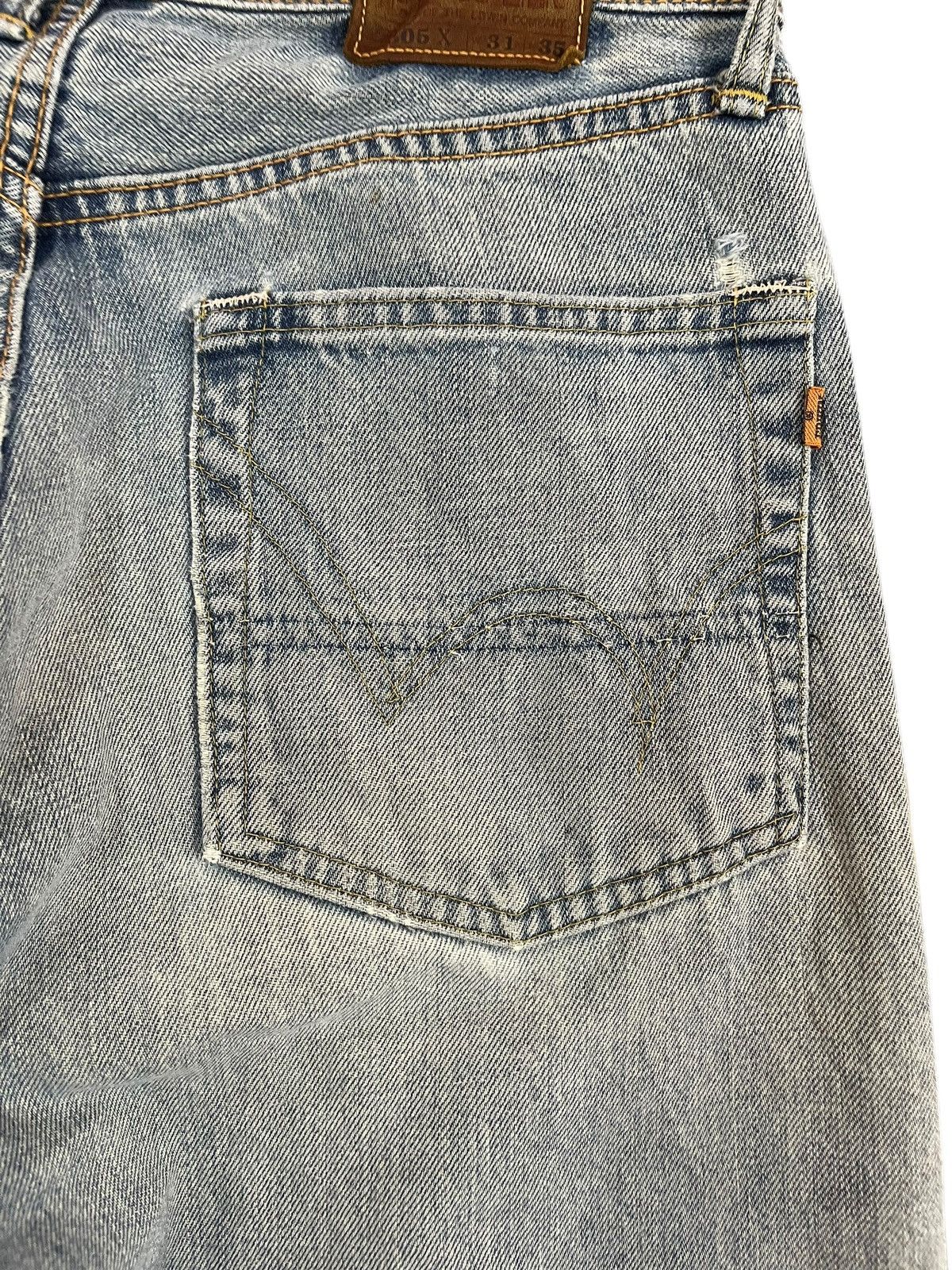 Edwin × Vintage Vintage Edwin 505x Selvedge Cut Off Shorts Denim Size US 30 / EU 46 - 8 Thumbnail