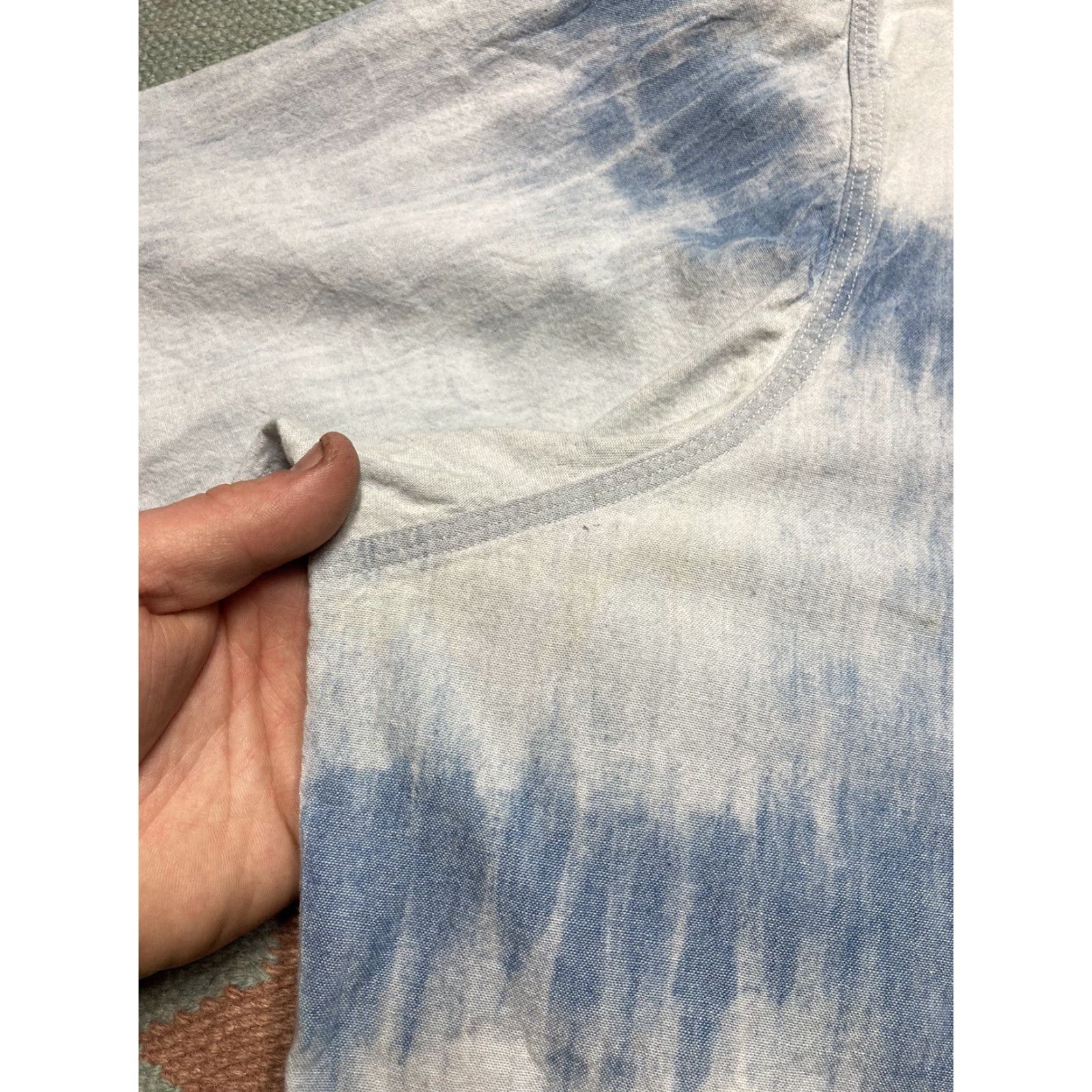 Polo Ralph Lauren VINTAGE Polo Ralph Lauren Workshirt dungaree chambray short sleeve XL Men’s Blue 27.5” pit 33.5” Shirt Mens Size US XL / EU 56 / 4 - 3 Thumbnail